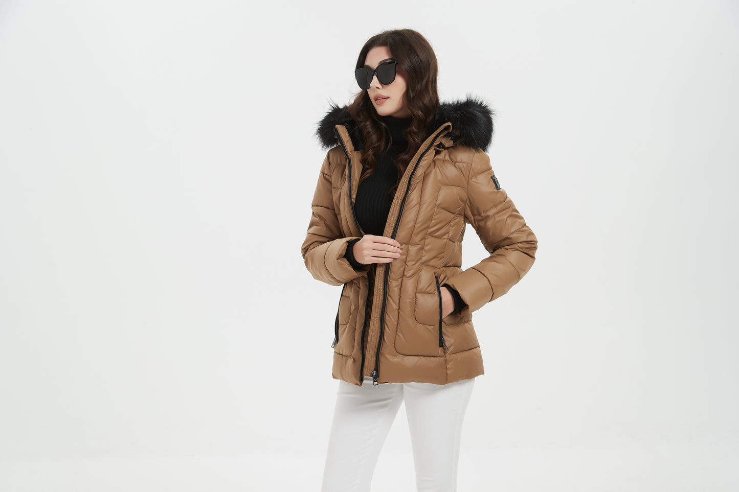 Janet Women Insulated Jacket Camel