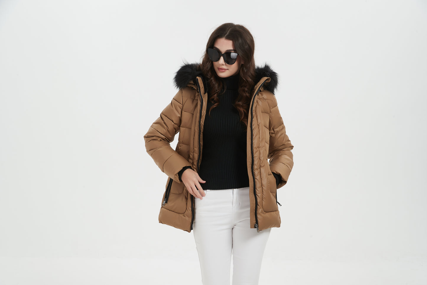 Janet Women Insulated Jacket Camel
