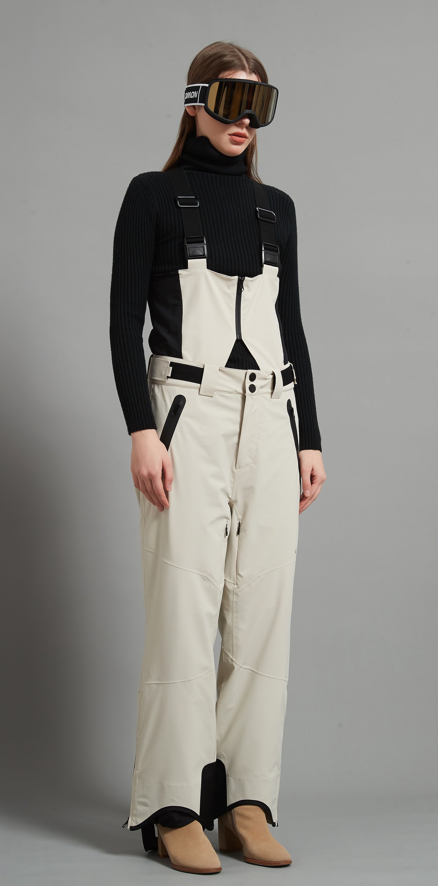 Laval-F Lady Ski  Bib Pant Insulated 3L Dermizax 20K Khaki