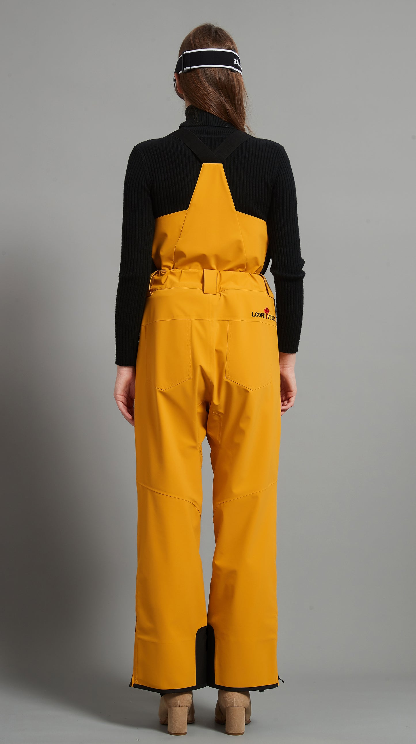 Laval-F Lady Ski Bib Pant Insulated 3L Dermizax 20K Deep Earthy Yellow