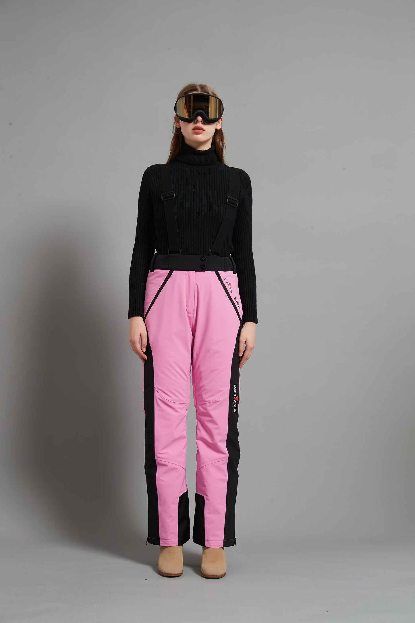 Bayview-F Lady Ski Bib Pant Insulated Dermizax 20K Fuchsia