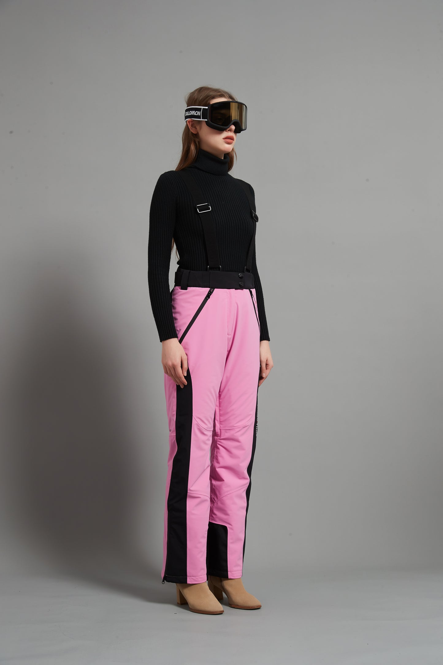 Bayview-F Lady Ski Bib Pant Insulated Dermizax 20K Fuchsia
