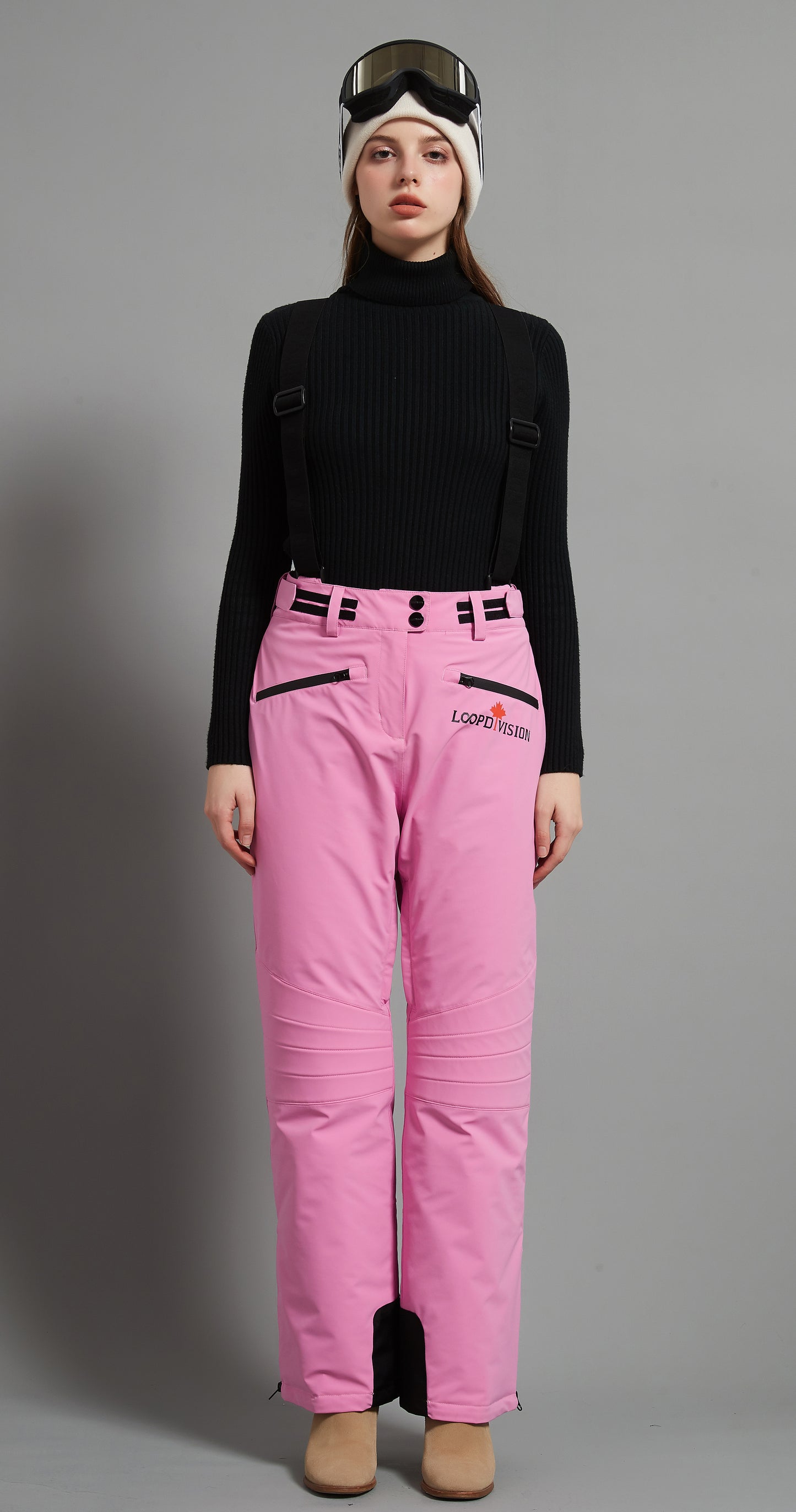 Catharine Lady Ski Bib Pant Insulated 3L Dermizax 20K Fuchsia