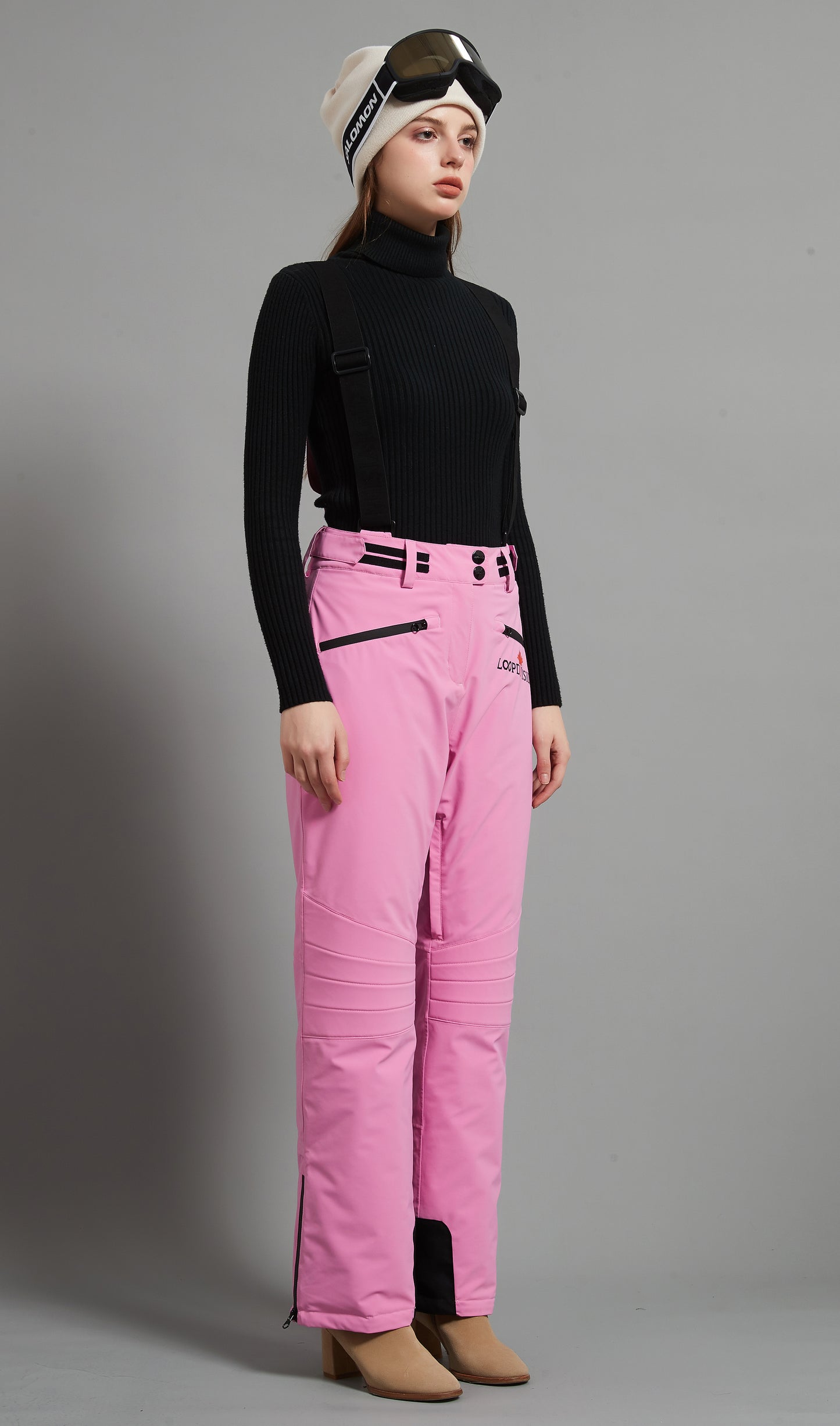 Catharine Lady Ski Bib Pant Insulated 3L Dermizax 20K Fuchsia