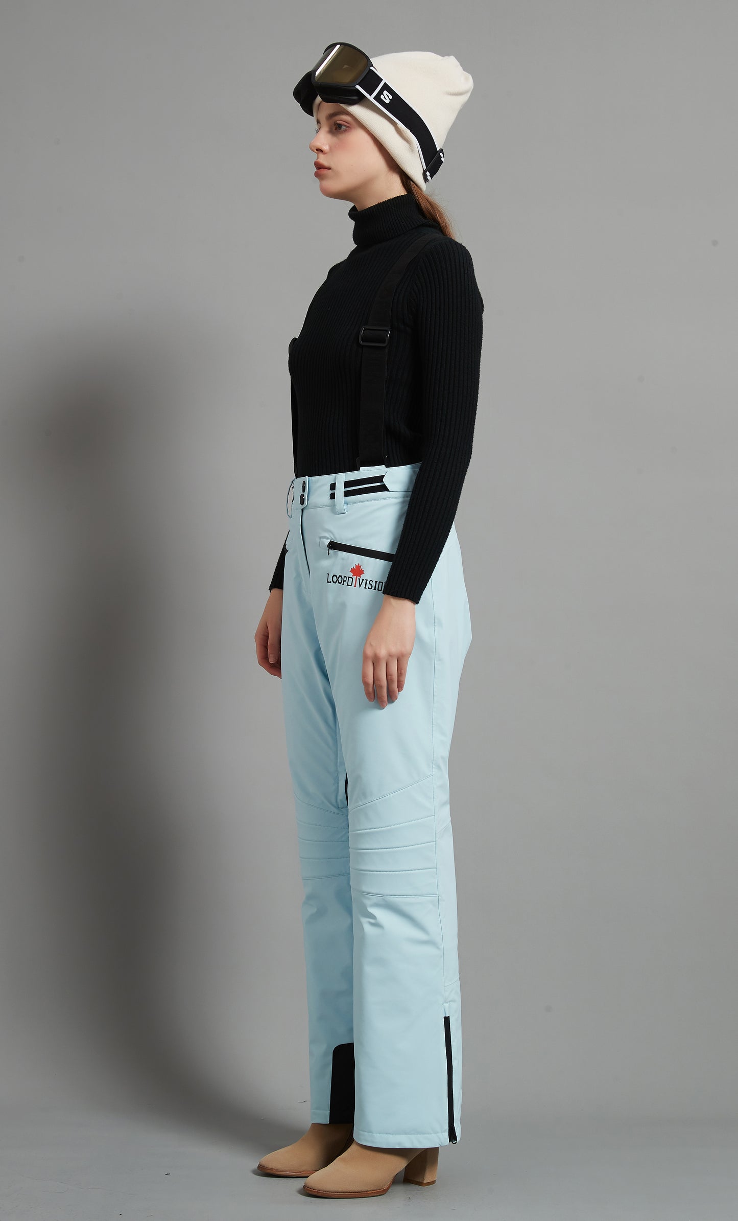 Catharine Lady Ski  Bib Pant Insulated 3L Dermizax 20K Ice Blue