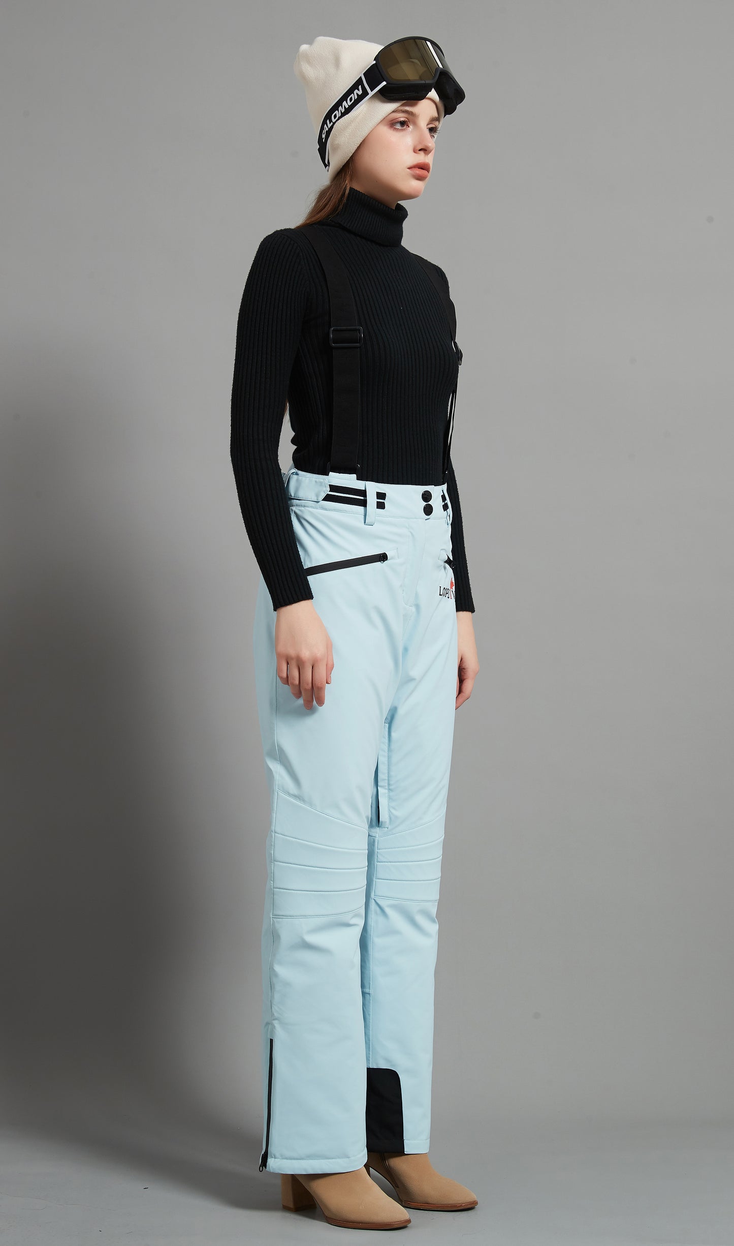 Catharine Lady Ski  Bib Pant Insulated 3L Dermizax 20K Ice Blue