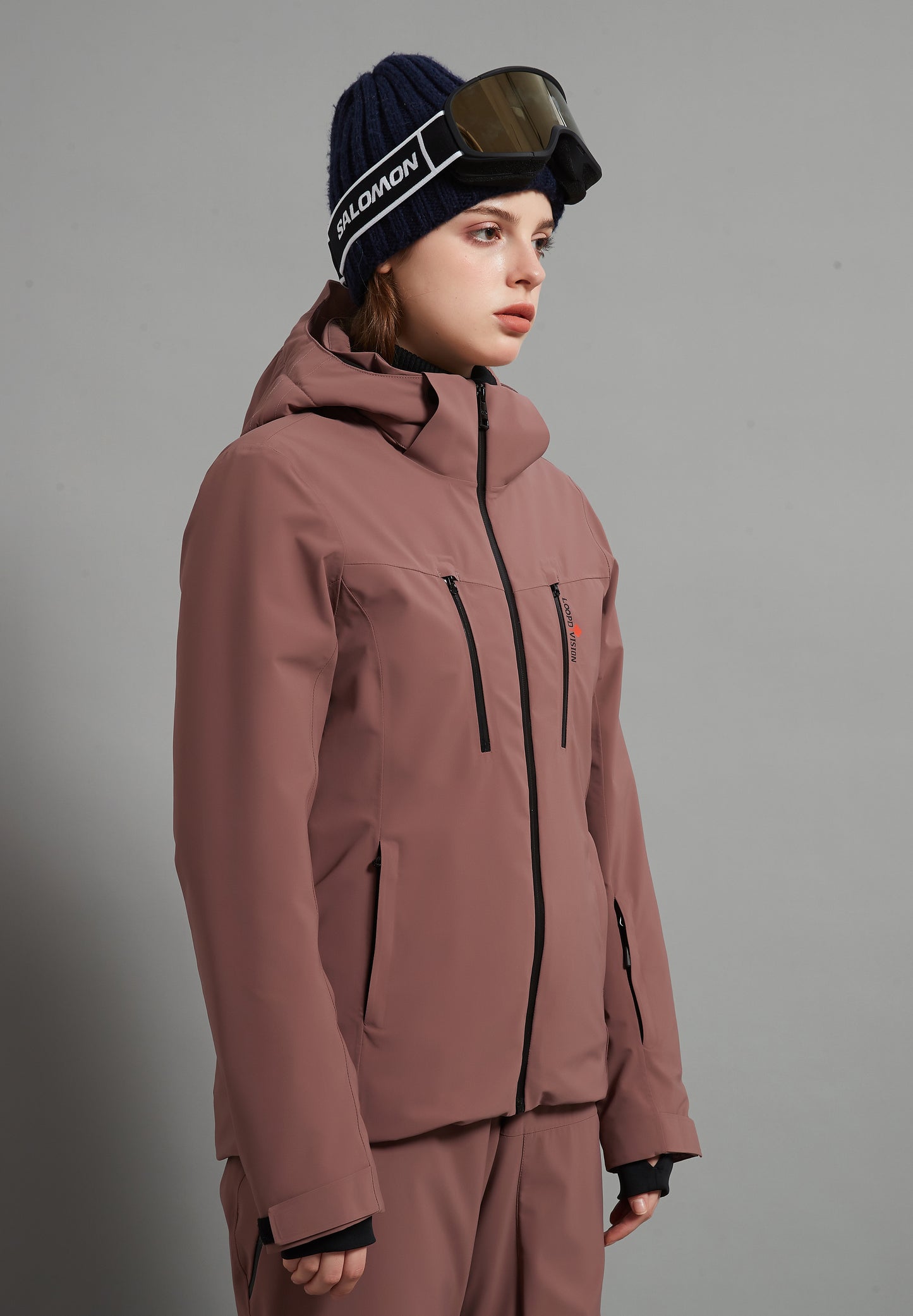 Flora Skidual Lady Ski Jacket Insulated 3L Dermizax 20K Bean Paste Purple