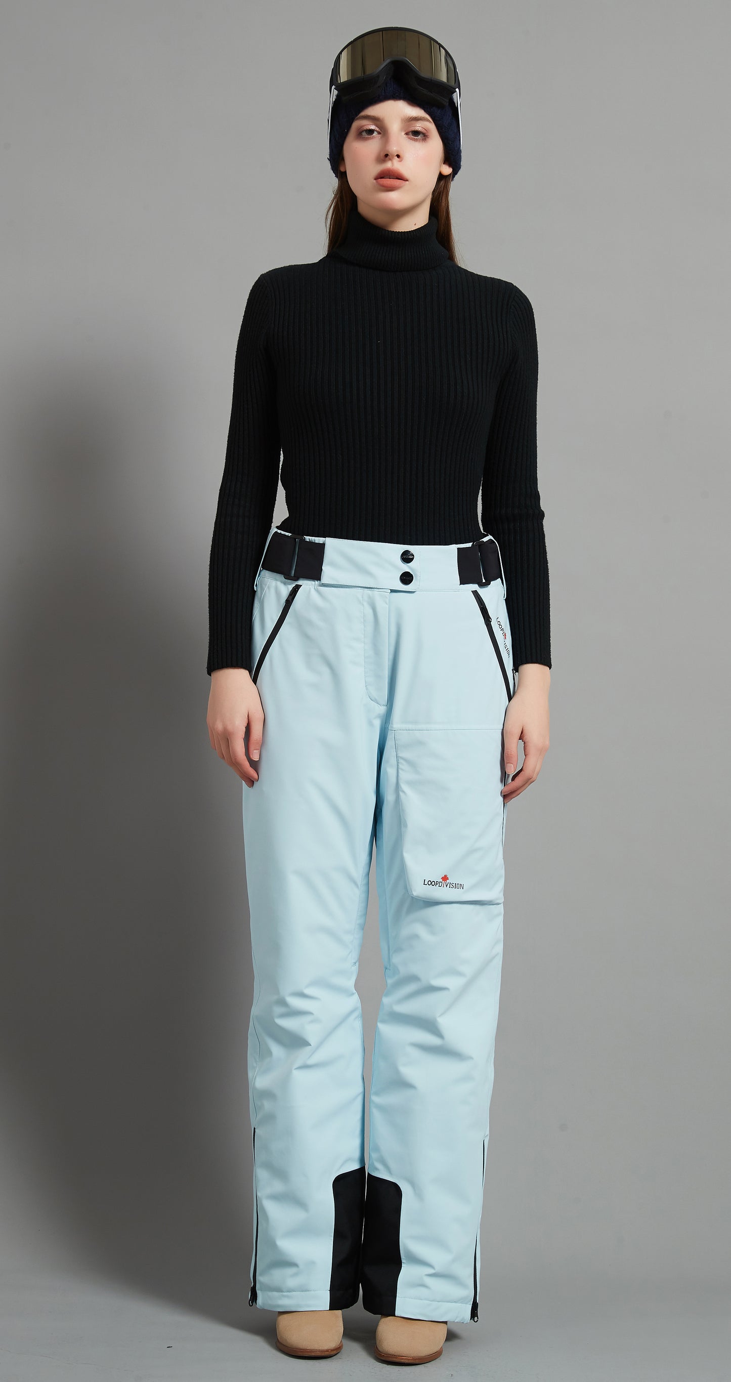 Whistler-F Lady Ski Pant Insulated 3L Dermizax 20K Ice Blue