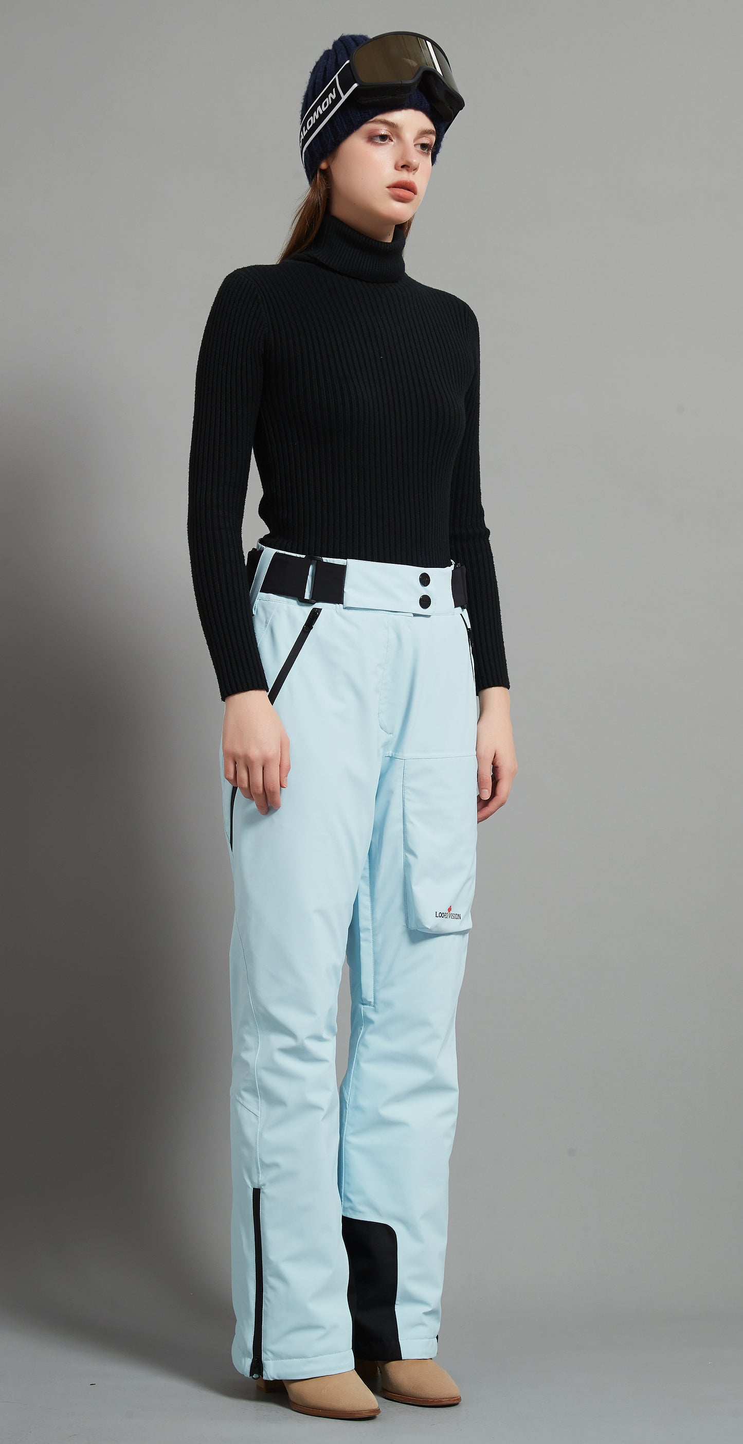 Whistler-F Lady Ski Pant Insulated 3L Dermizax 20K Ice Blue