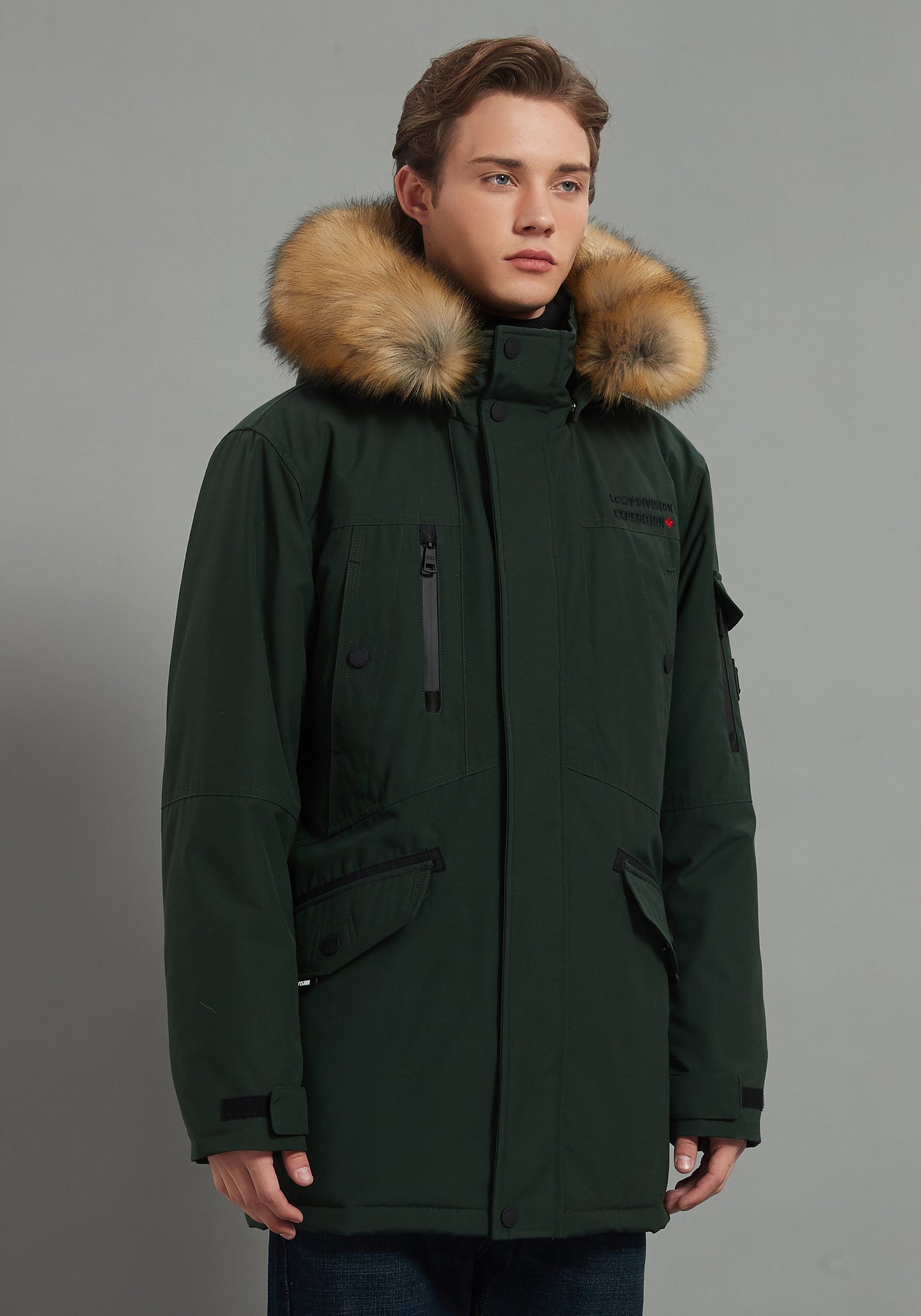 Roger Men Insulated Jacket Army Green