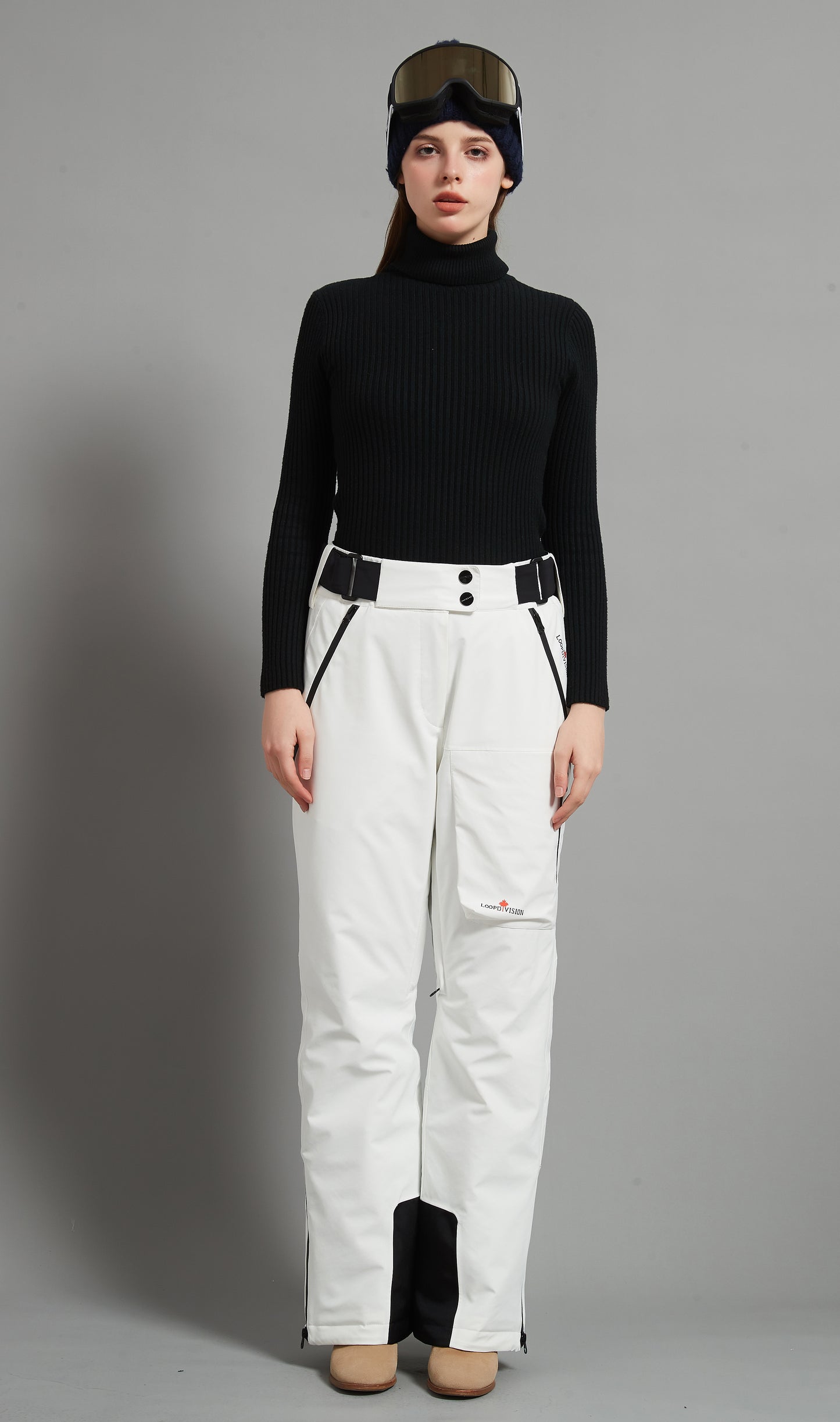 Whistler-F Lady Ski Pant Insulated 3L Dermizax 20K White