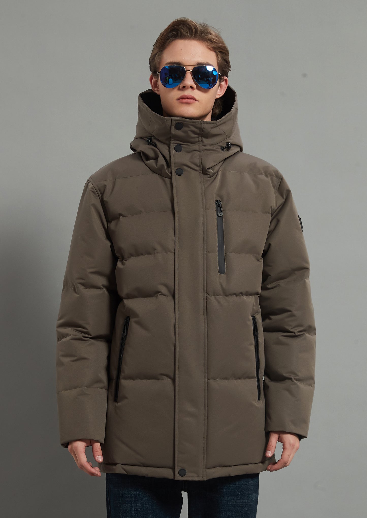Robert Homme Veste Isolée Marron