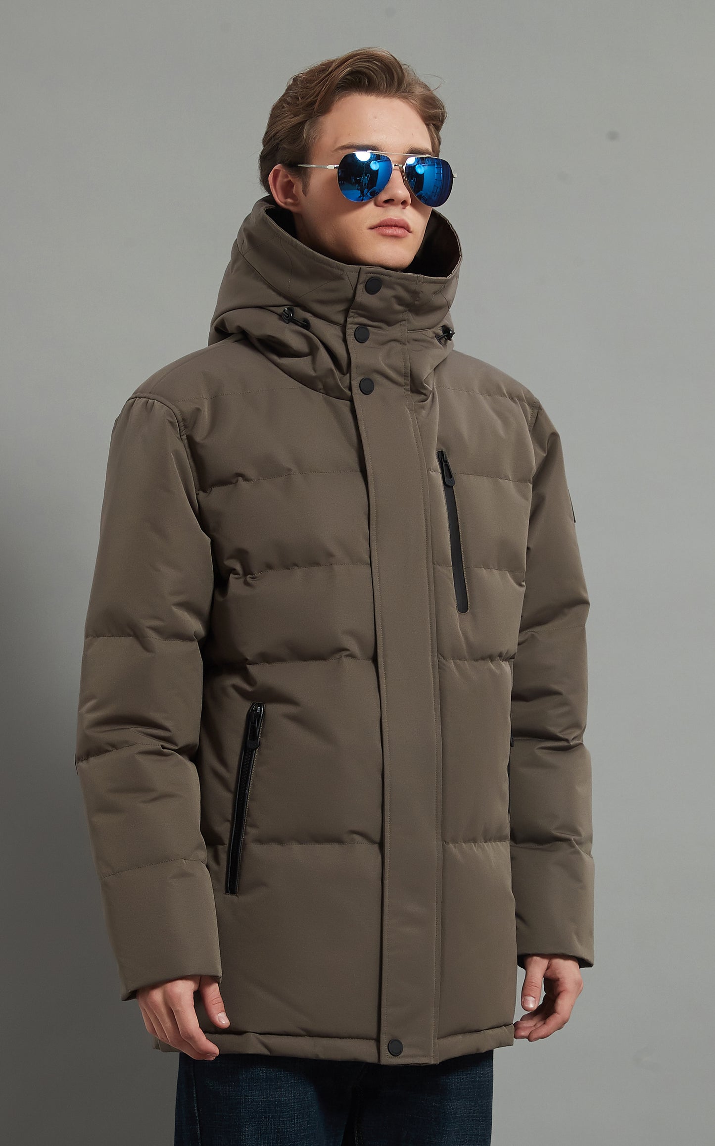 Robert Homme Veste Isolée Marron