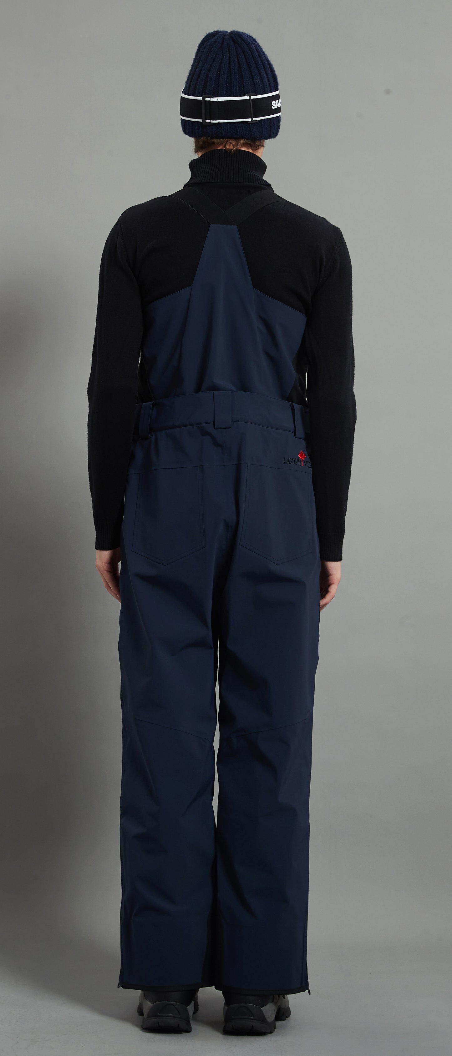 Laval-M Men Ski Bib Pant Insulated 3L Dermizax 20K Glazed Blue