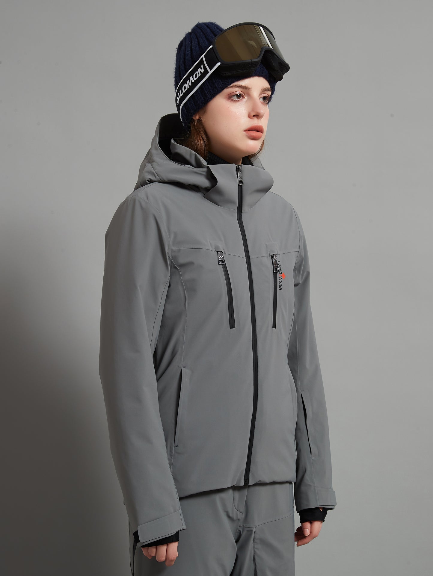 Flora Skidual Lady Ski Jacket Insulated 3L Dermizax 20K Elephant Grey