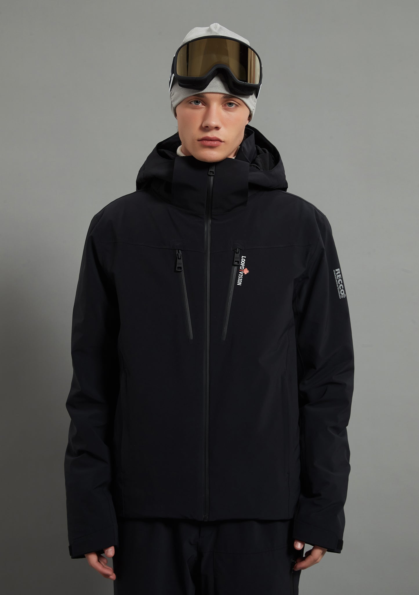 Landon Skidual Veste de ski isolée 3L Dermizax 20K Noir pour homme