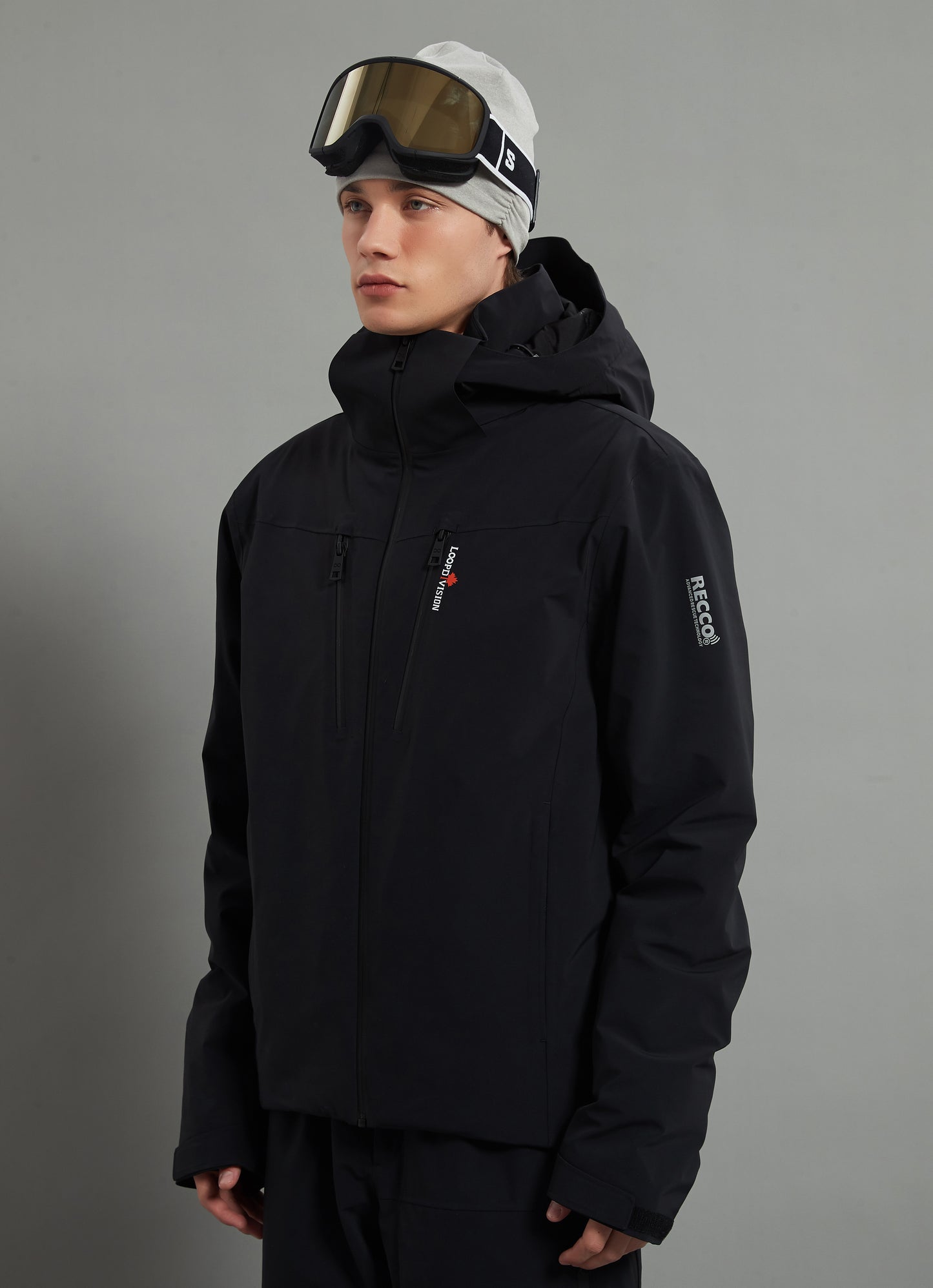 Landon Skidual Veste de ski isolée 3L Dermizax 20K Noir pour homme