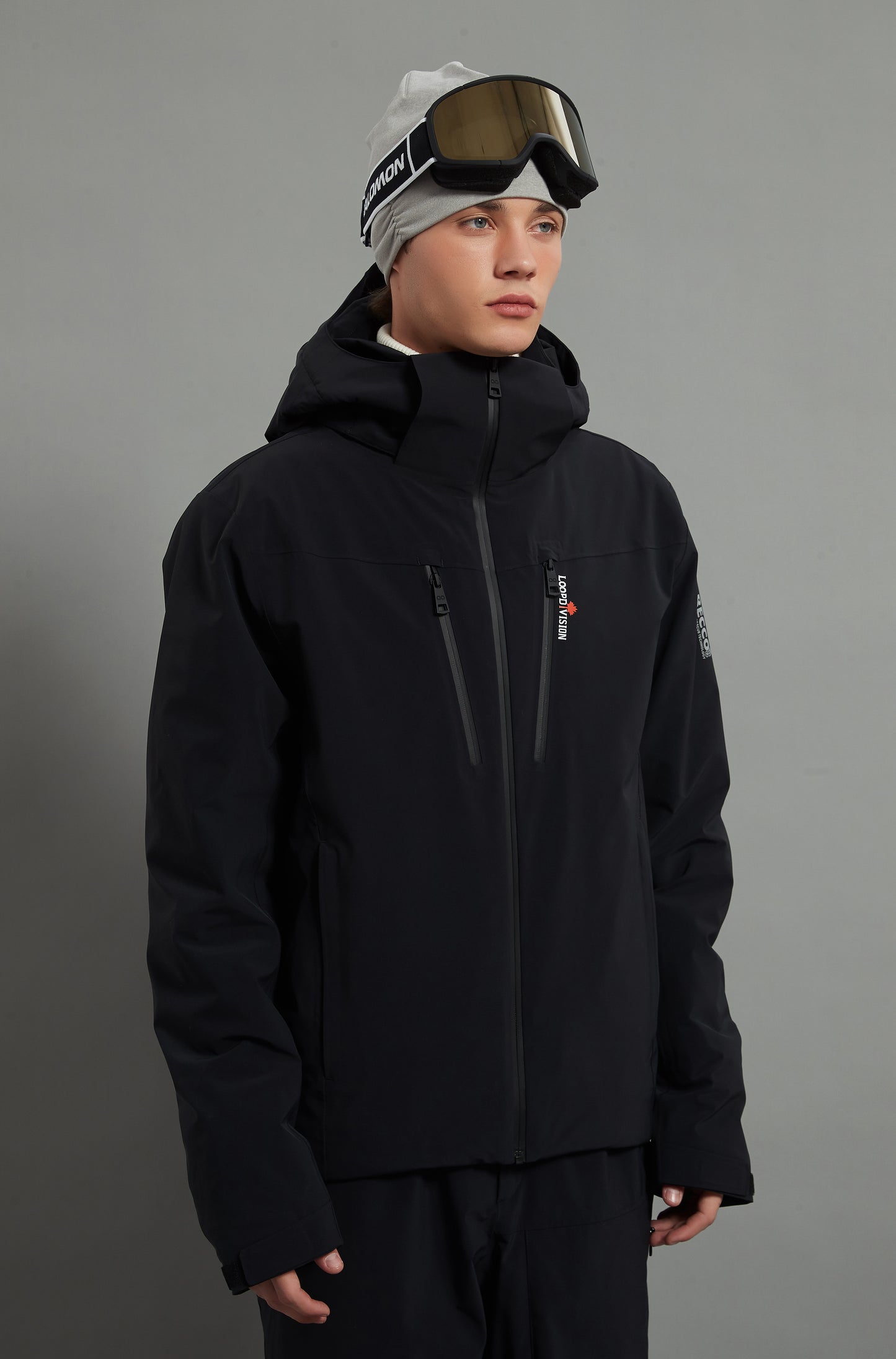 Landon Skidual Veste de ski isolée 3L Dermizax 20K Noir pour homme