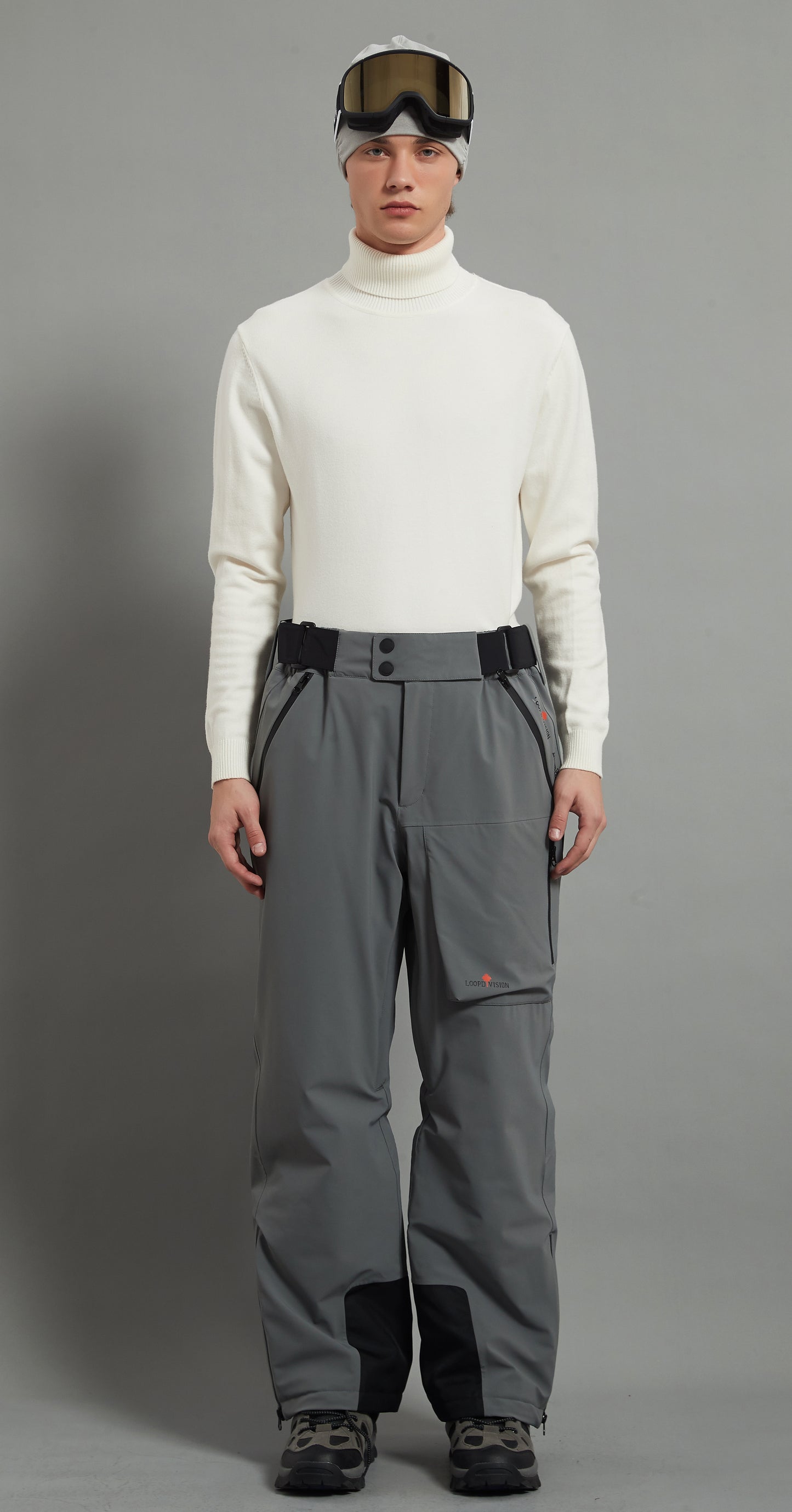 Whistler-M Men Ski Pant Insulated 3L Dermizax 20K Elephant Grey