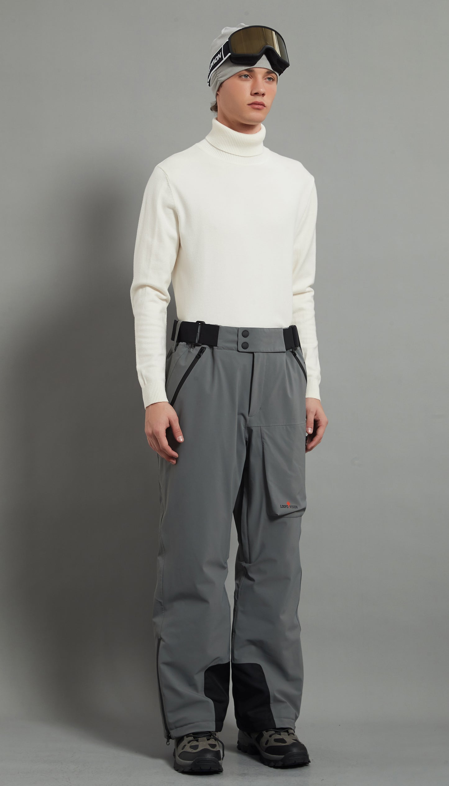 Whistler-M Men Ski Pant Insulated 3L Dermizax 20K Elephant Grey