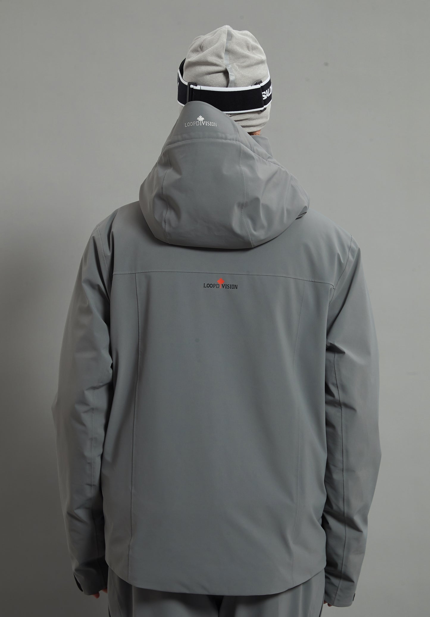 Landon Skidual Men Ski Jacket Insulated 3L Dermizax 20K Elephant Grey