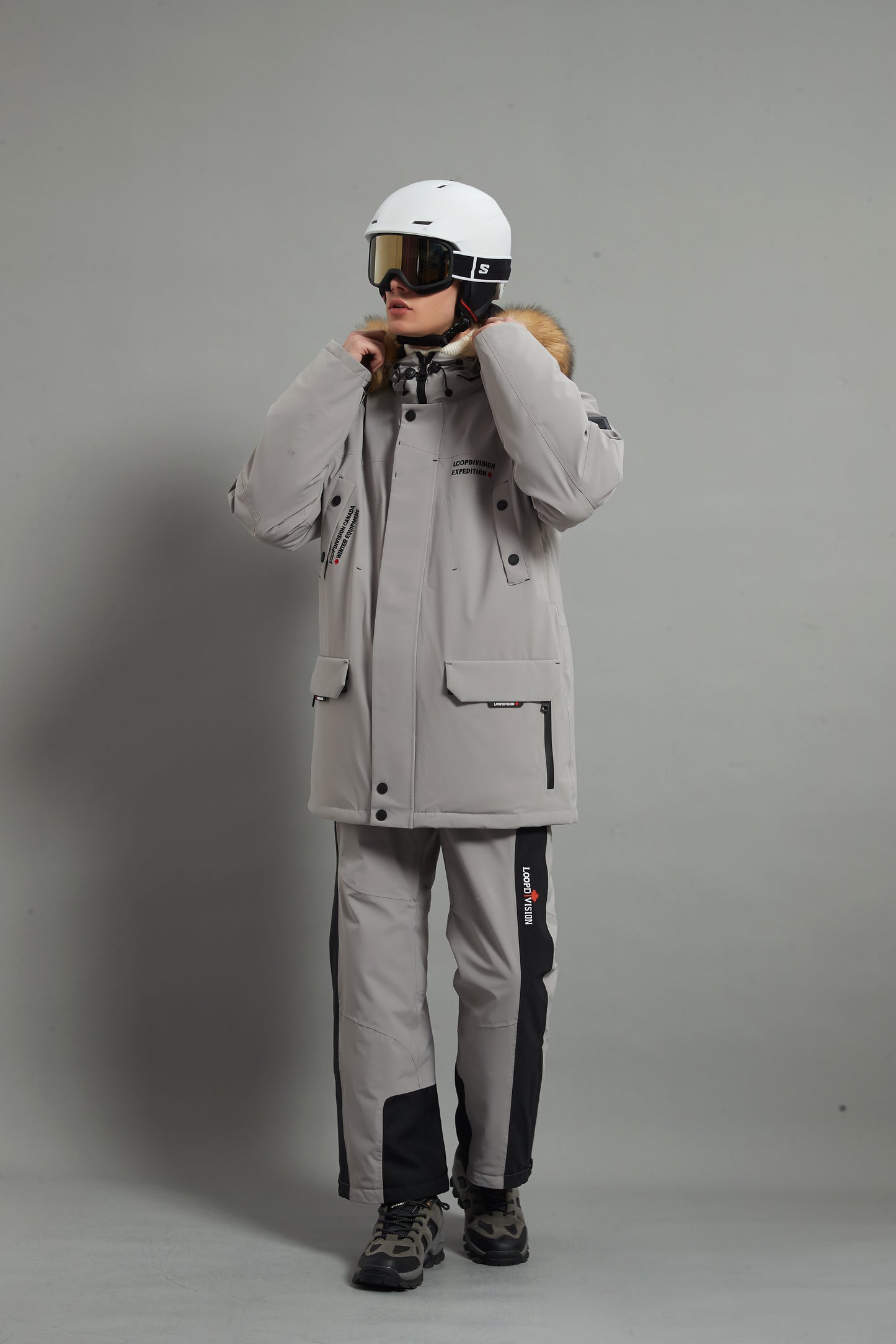 Landon Skidual Veste de ski isolée 3L Dermizax 20K marron pour homme