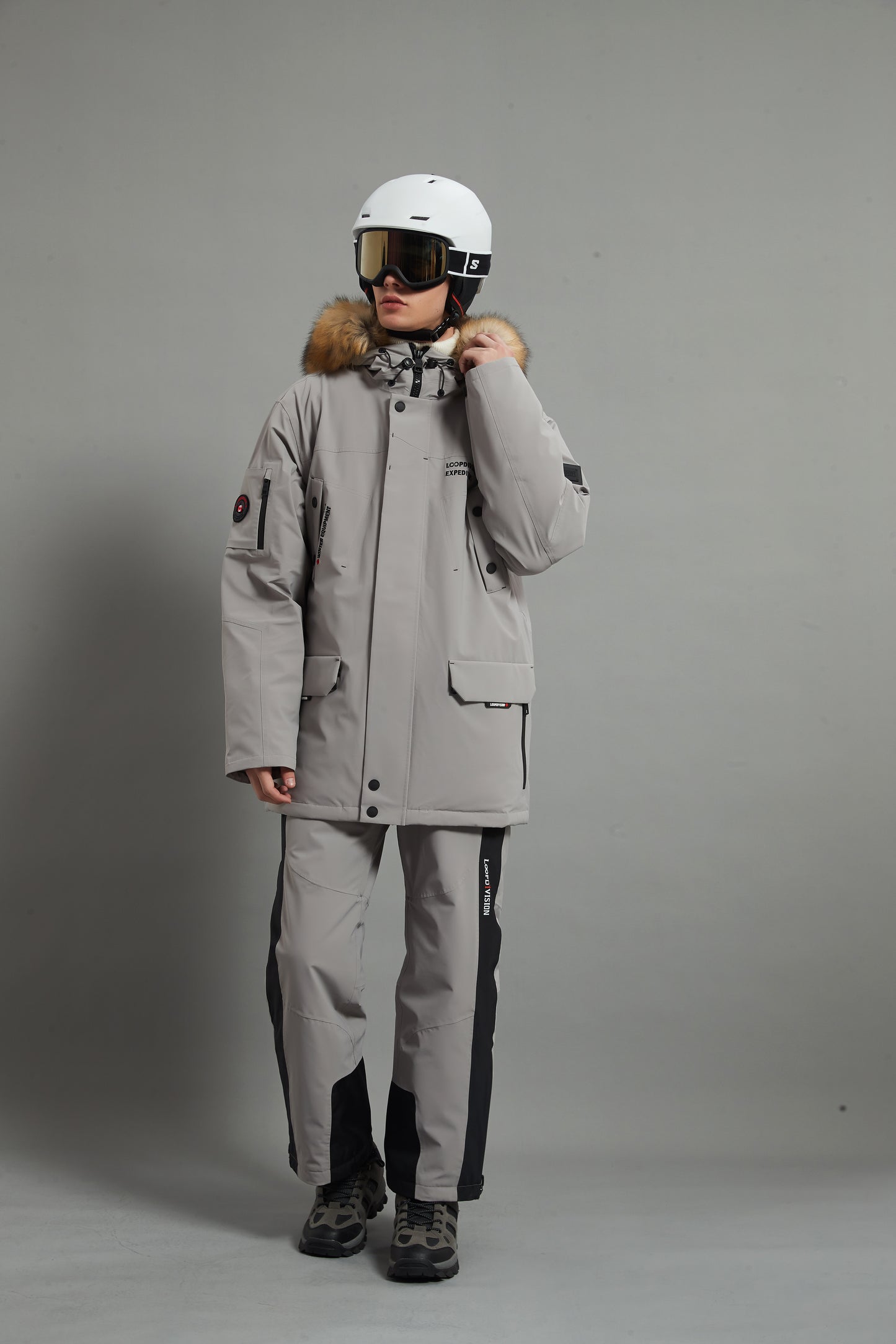 Landon Skidual Veste de ski isolée 3L Dermizax 20K marron pour homme