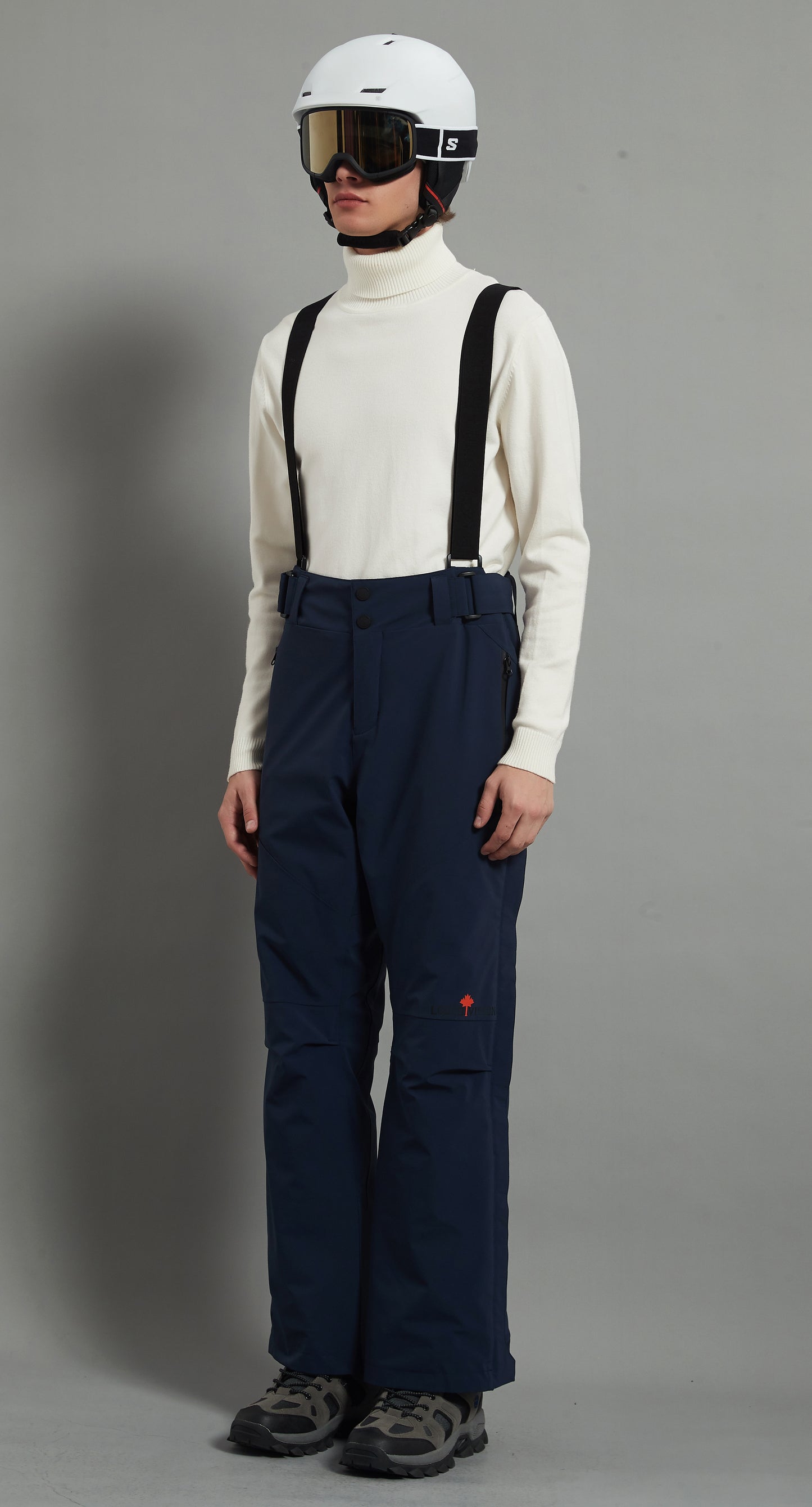 Kingston Men Ski Bib Pant Insulated 3L Dermizax 20K Glazed Blue