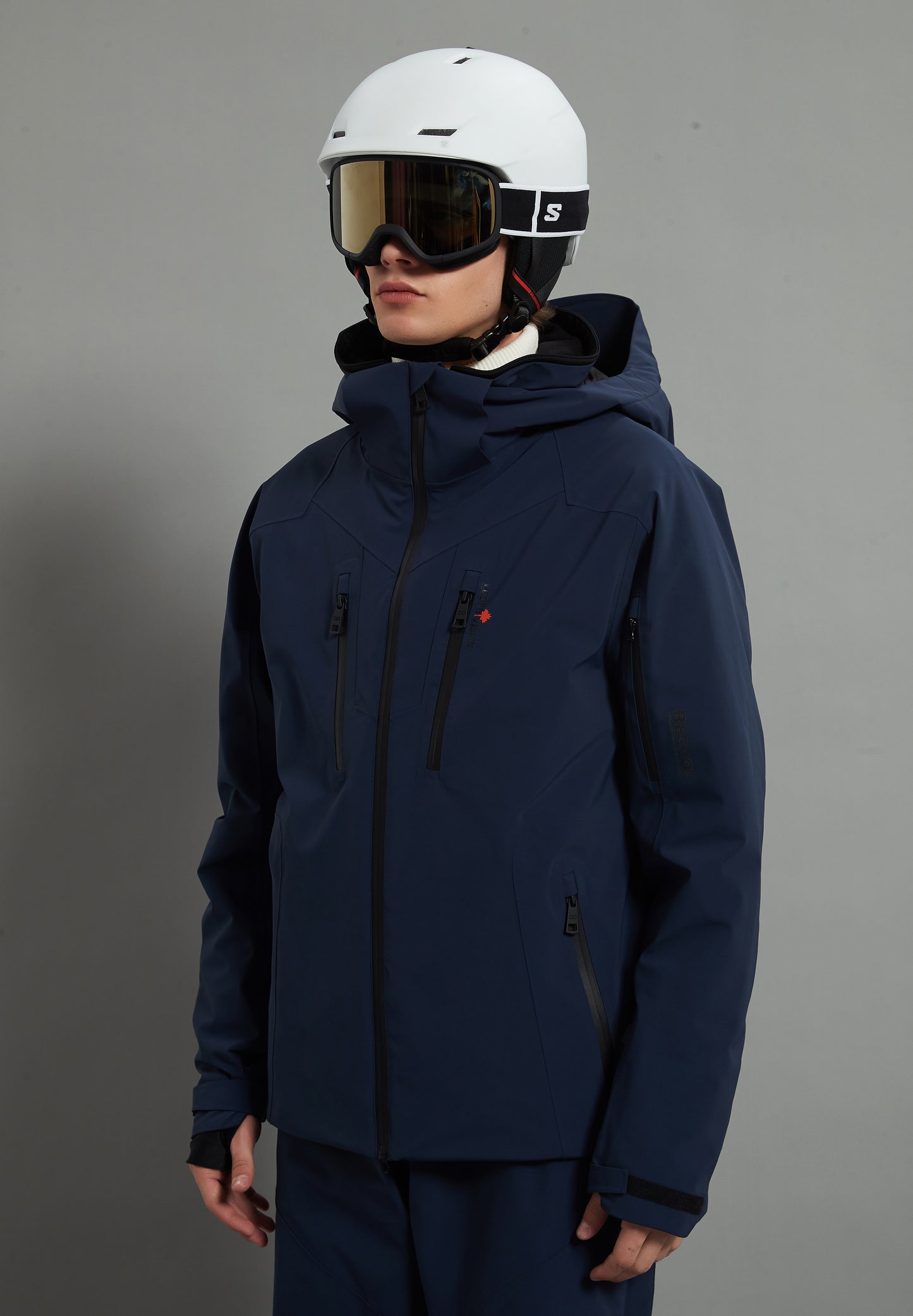 Bruce Skidual Men Ski Jacket Insulated 3L Dermizax 20K Glazed Blue