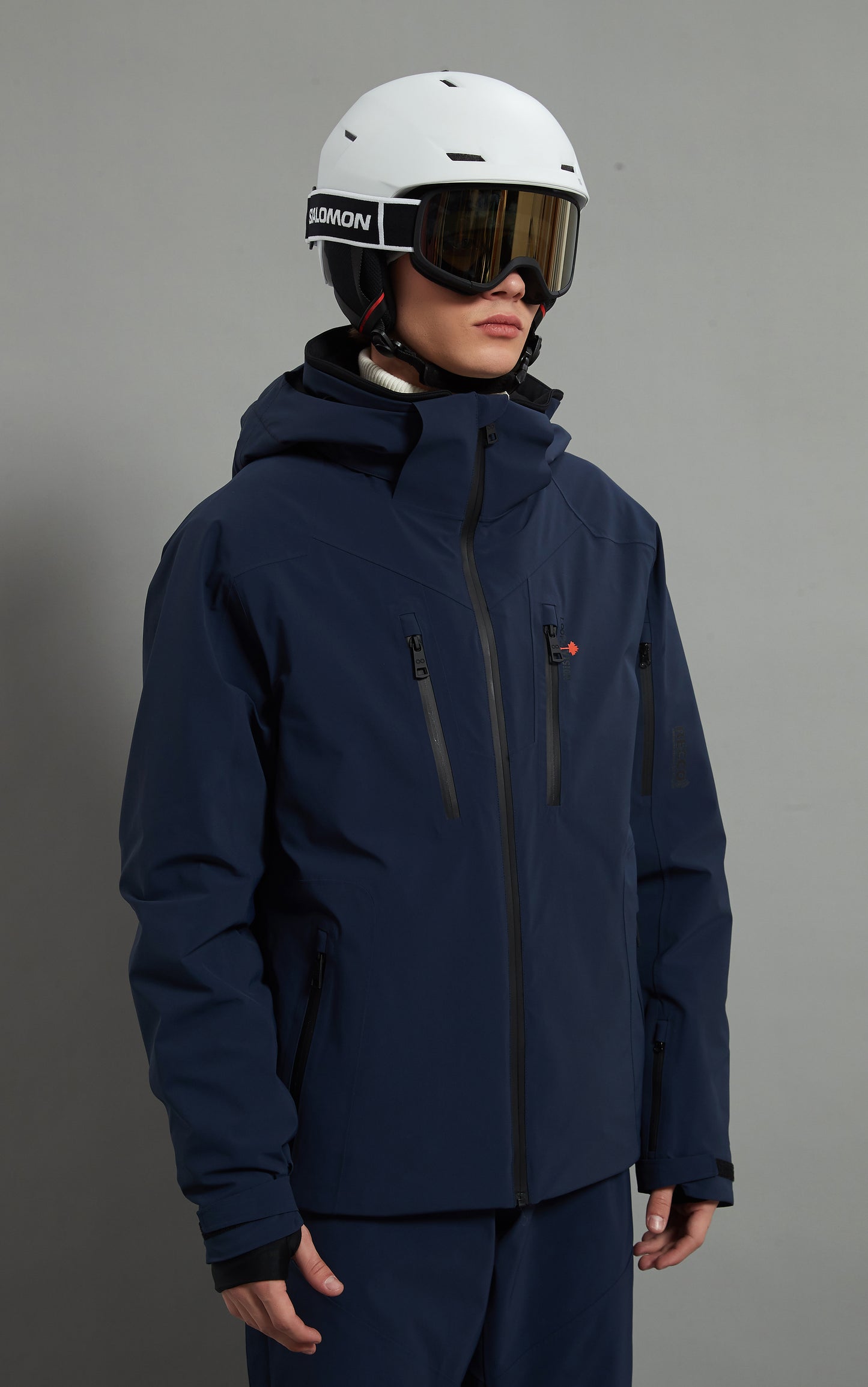 Bruce Skidual Men Ski Jacket Insulated 3L Dermizax 20K Glazed Blue