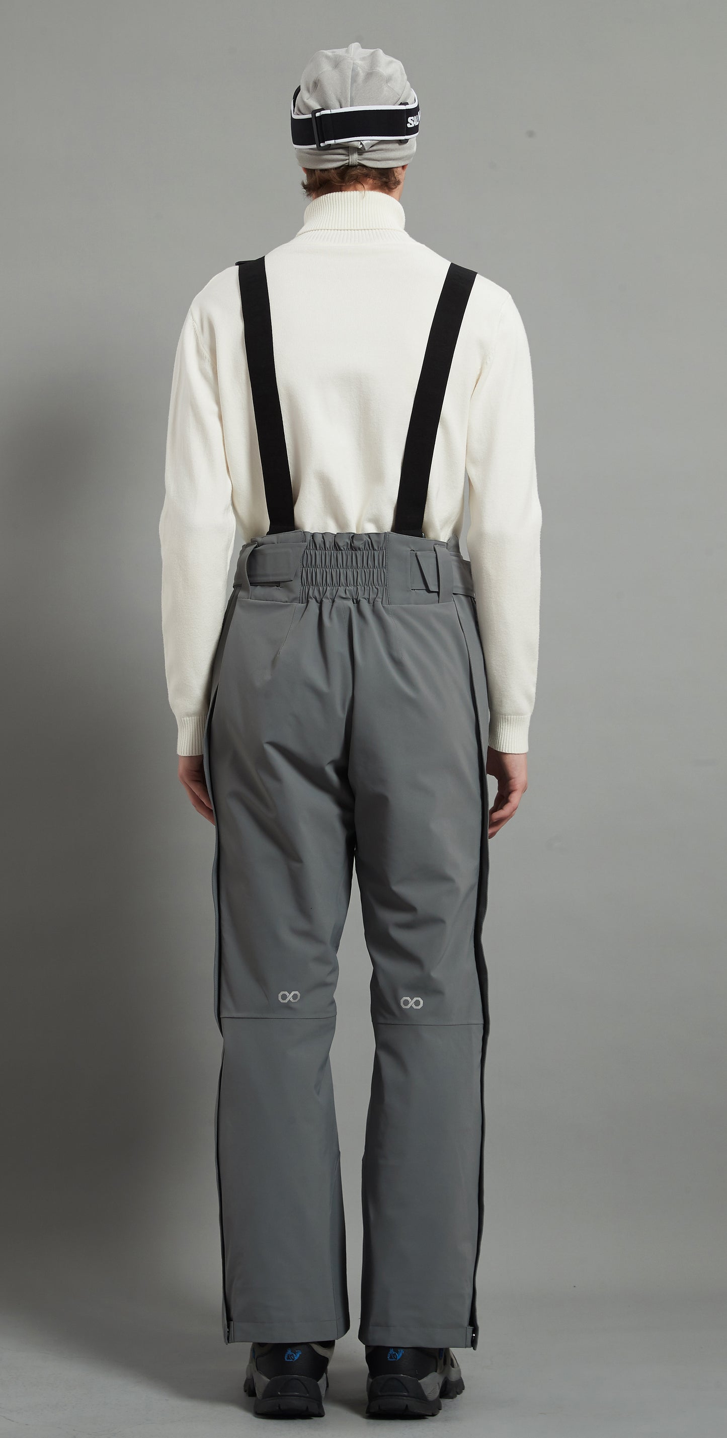 Kingston Men Ski Bib Pant Isolé 3L Dermizax 20K Elephant Grey