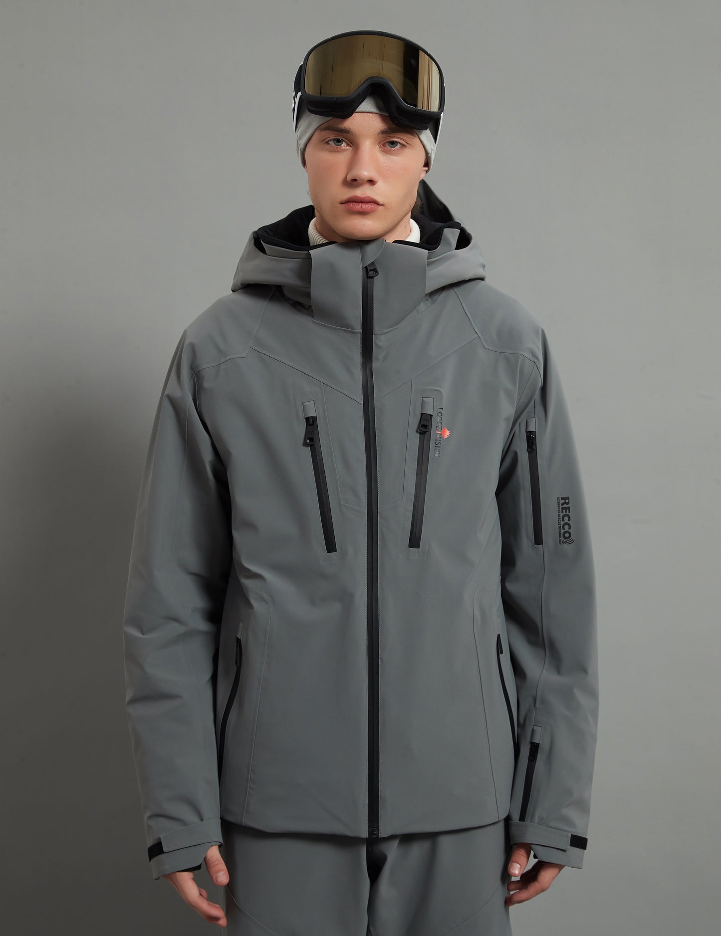 Bruce Skidual Veste de ski isolée 3L Dermizax 20K gris éléphant pour homme