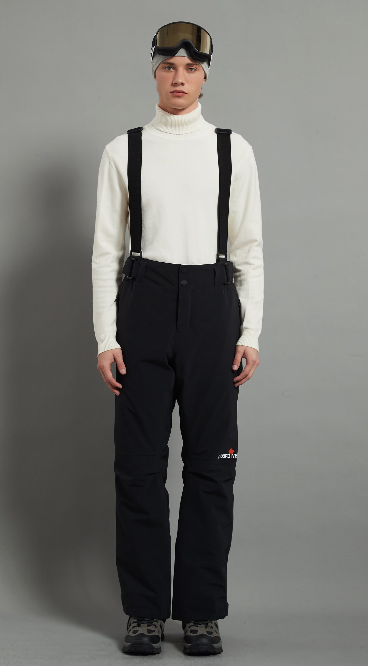 Kingston Men Ski Bib Pant Insulated 3L Dermizax 20K Black