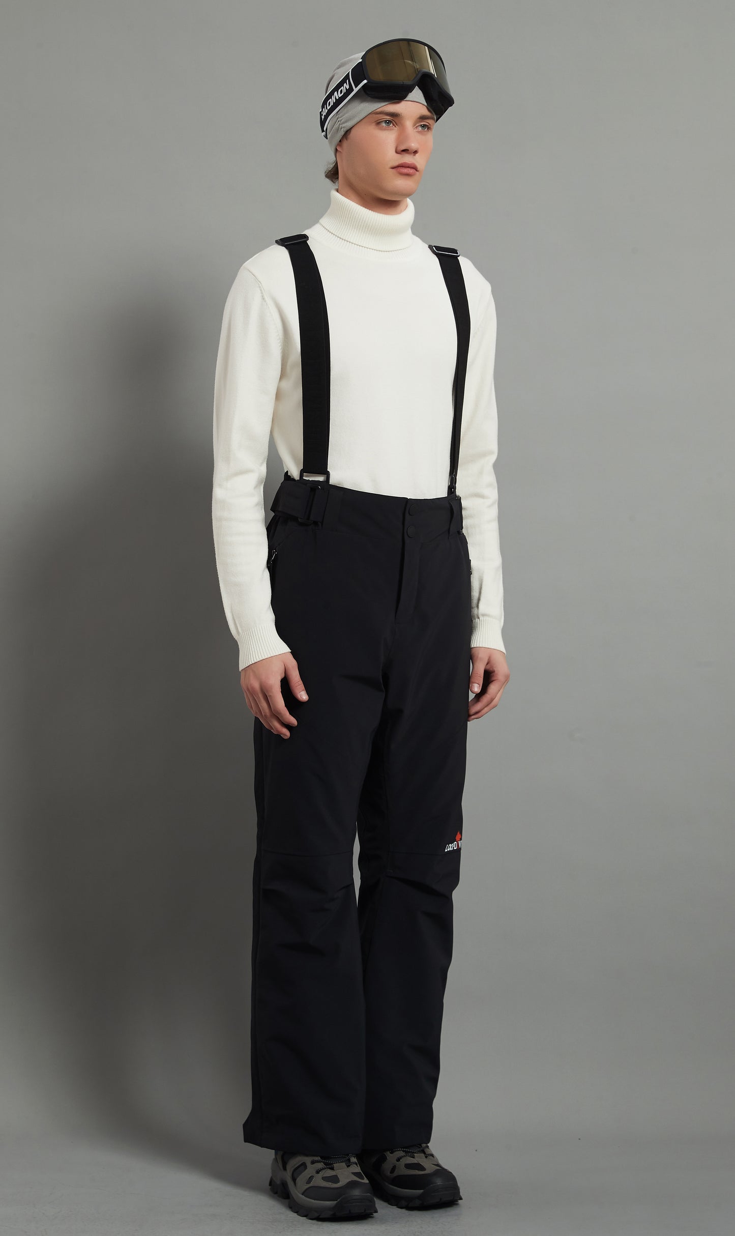 Kingston Men Ski Bib Pant Insulated 3L Dermizax 20K Black