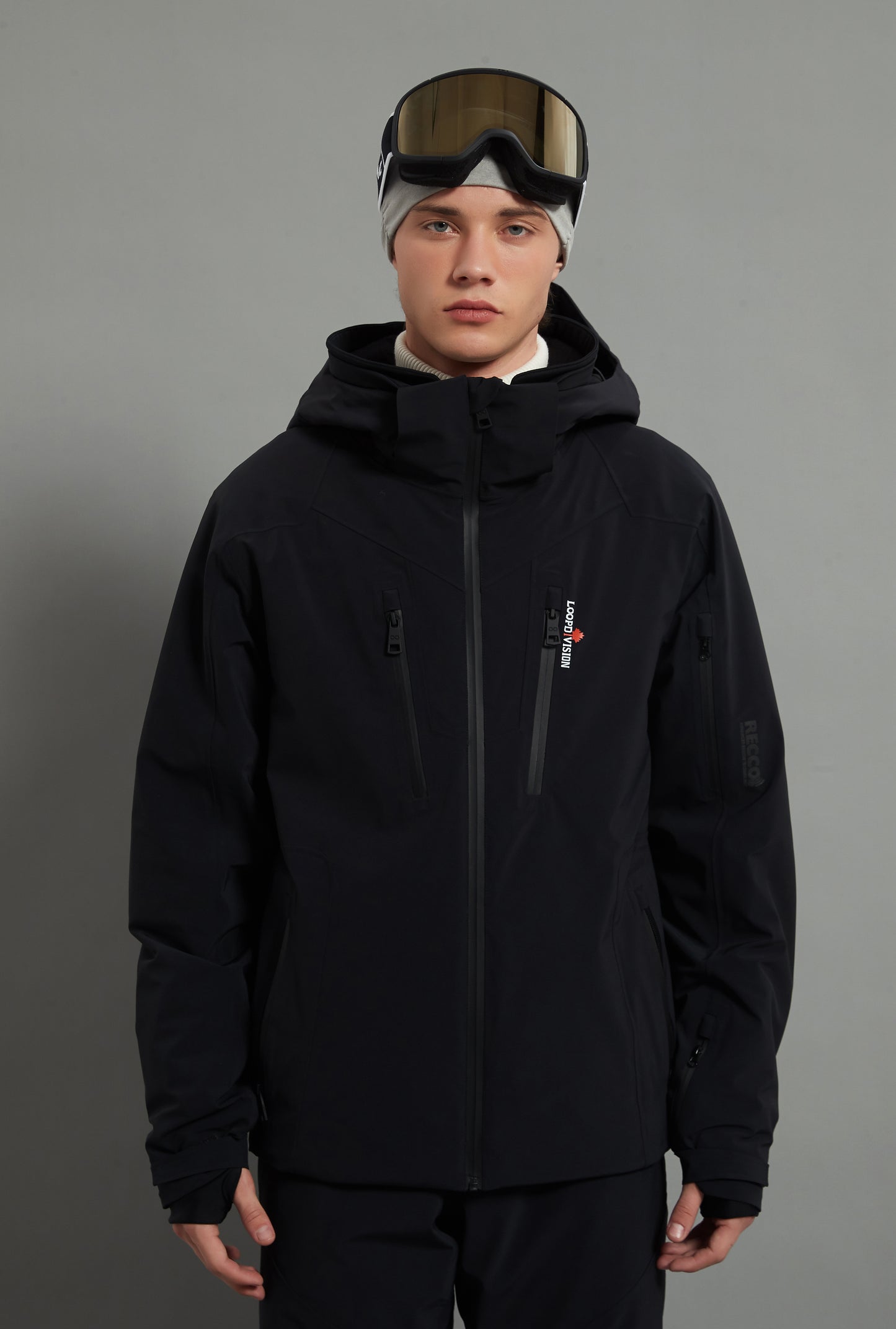 Bruce Skidual Men Ski Jacket Insulated 3L Dermizax 20K Black