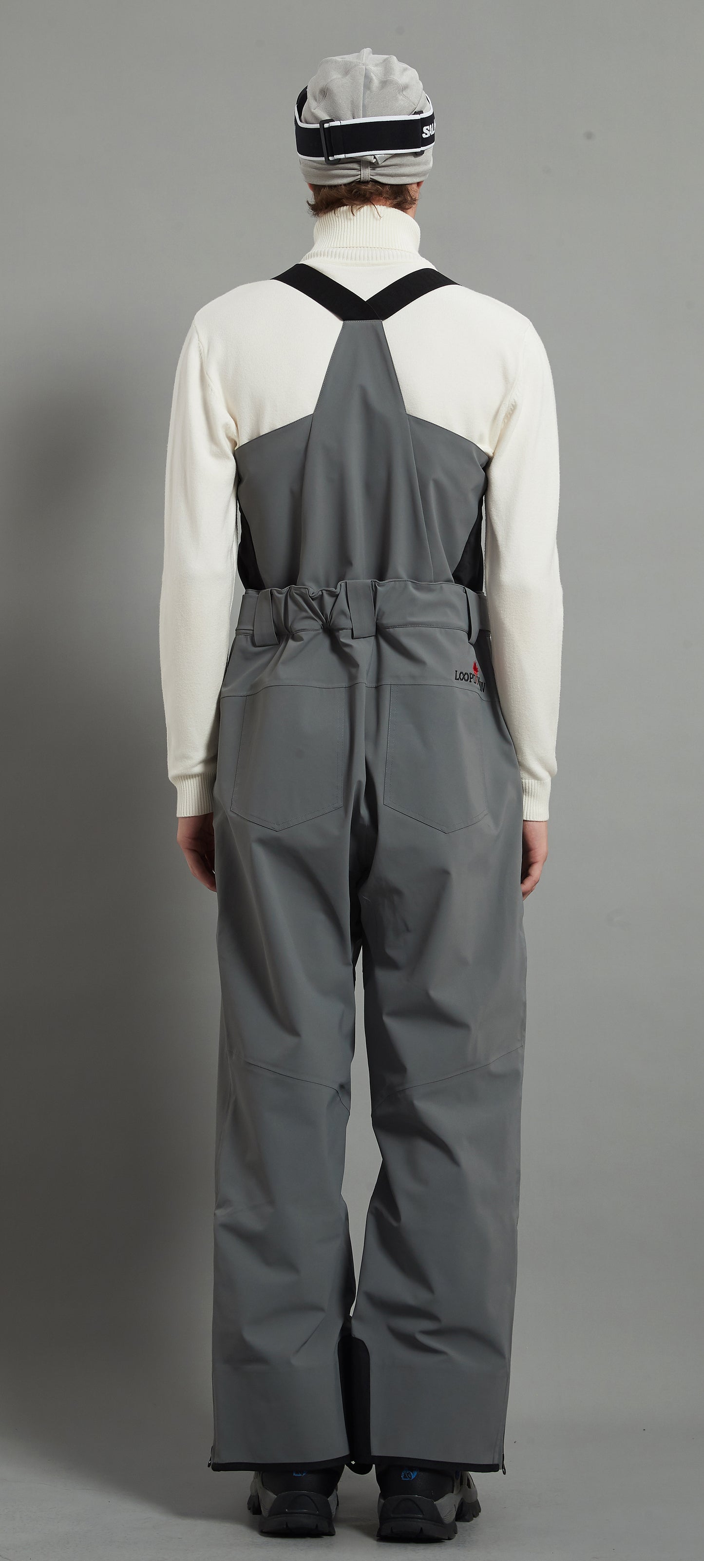 Laval-M Men Ski Bib Pant Insulated 3L Dermizax 20K Elephant Grey
