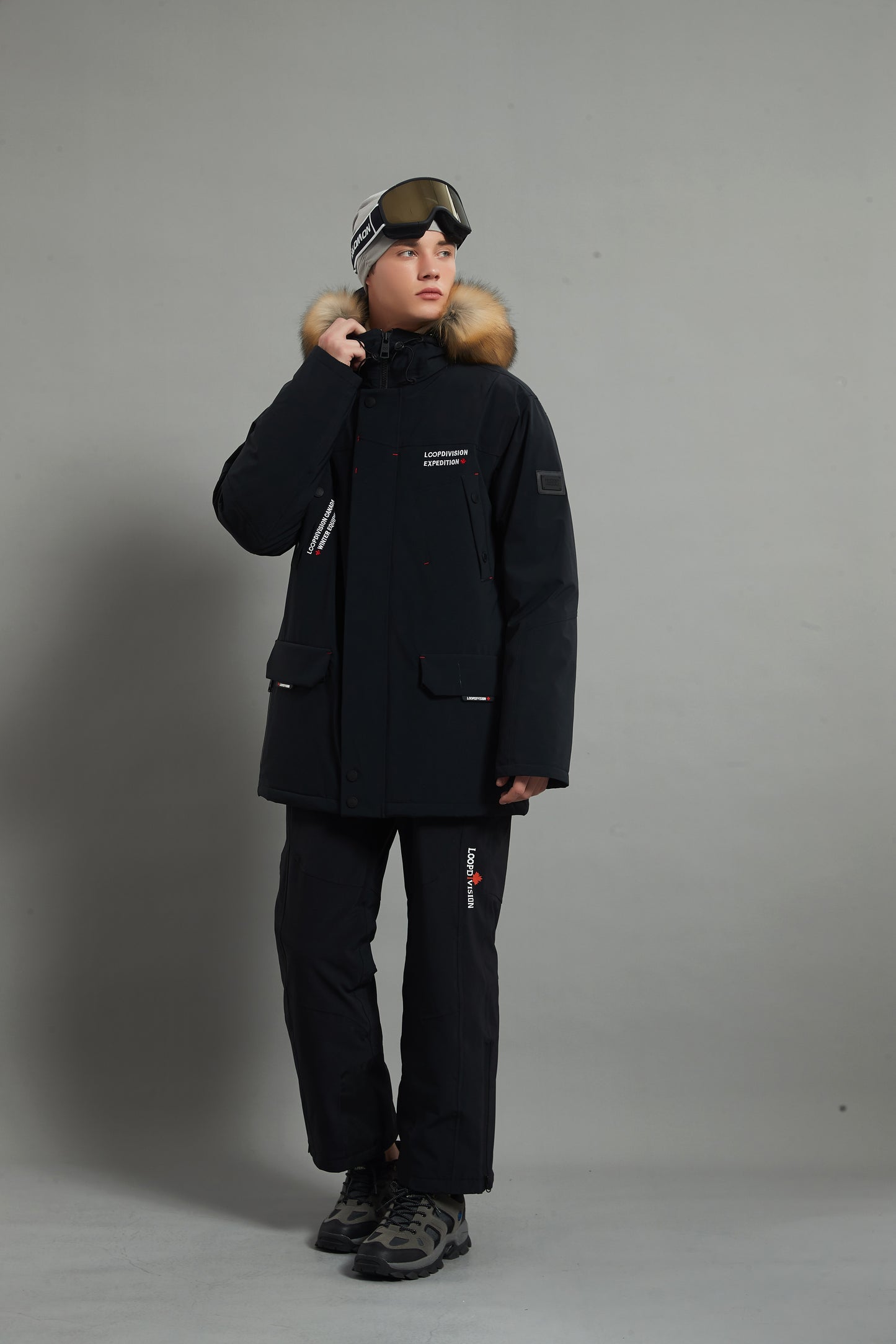 Landon Skidual Veste de ski isolée 3L Dermizax 20K marron pour homme