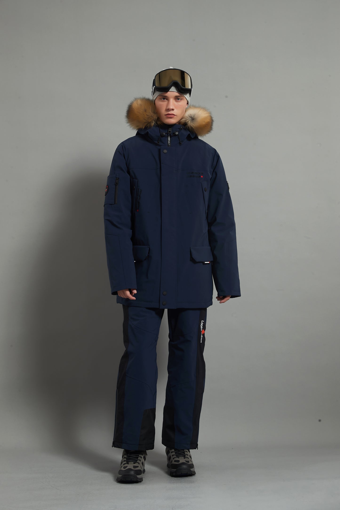 Landon Skidual Veste de ski isolée 3L Dermizax 20K marron pour homme