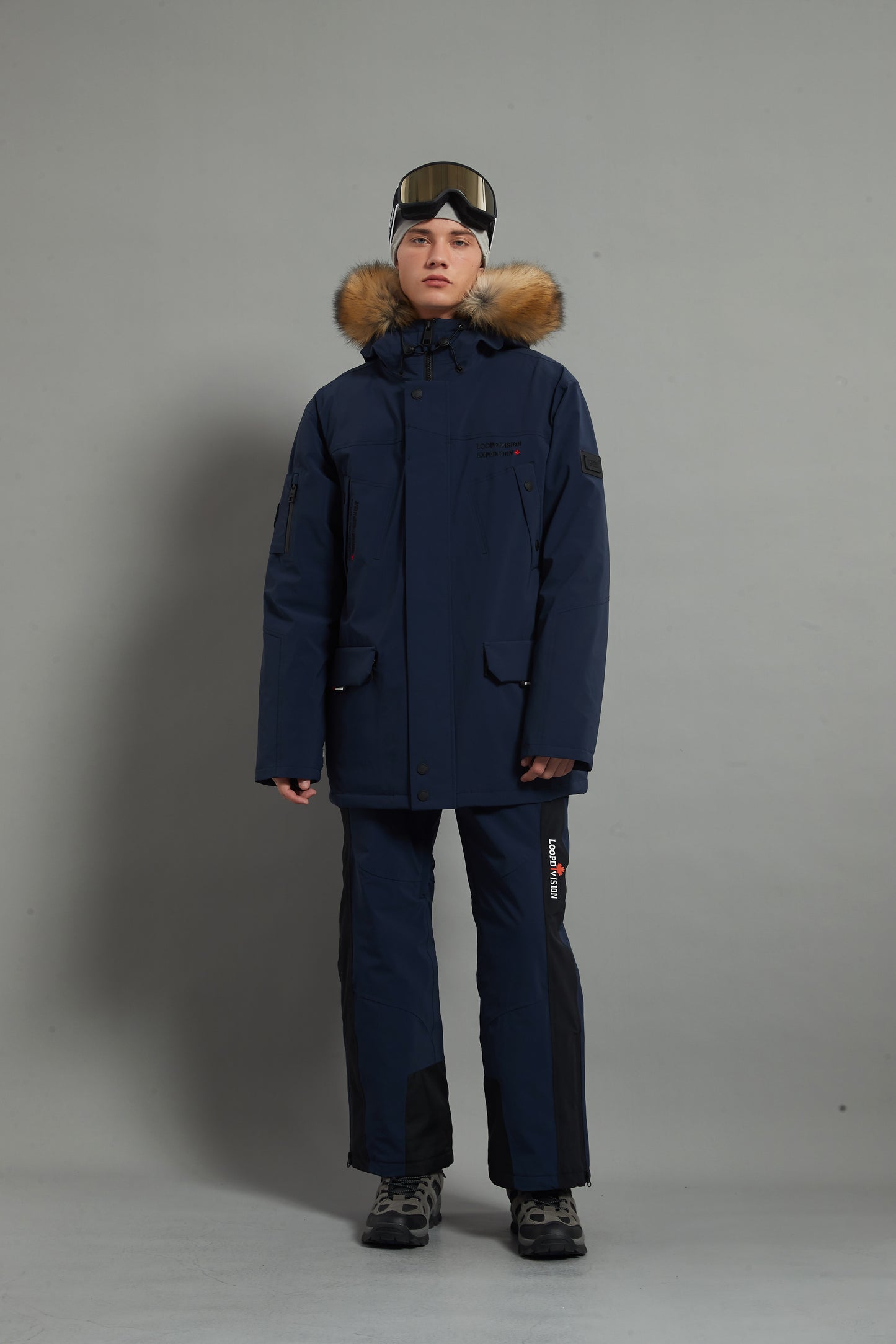 Landon Skidual Veste de ski isolée 3L Dermizax 20K marron pour homme