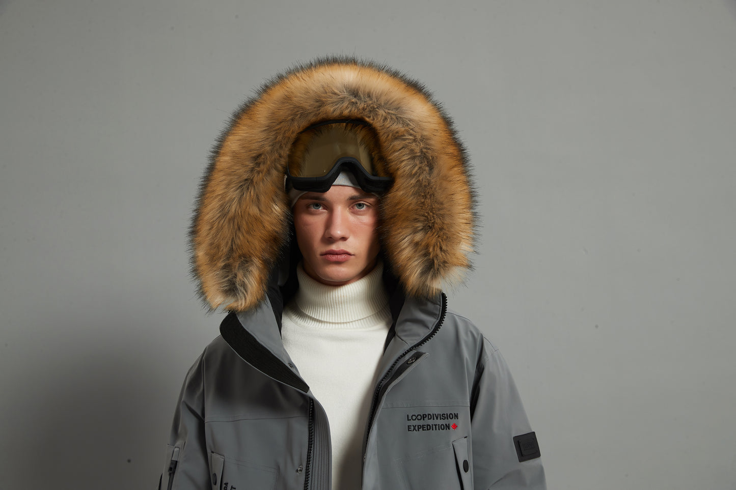 Alexander Skidual Men Ski Parka Insulated Dermizax 20K Elephant grey