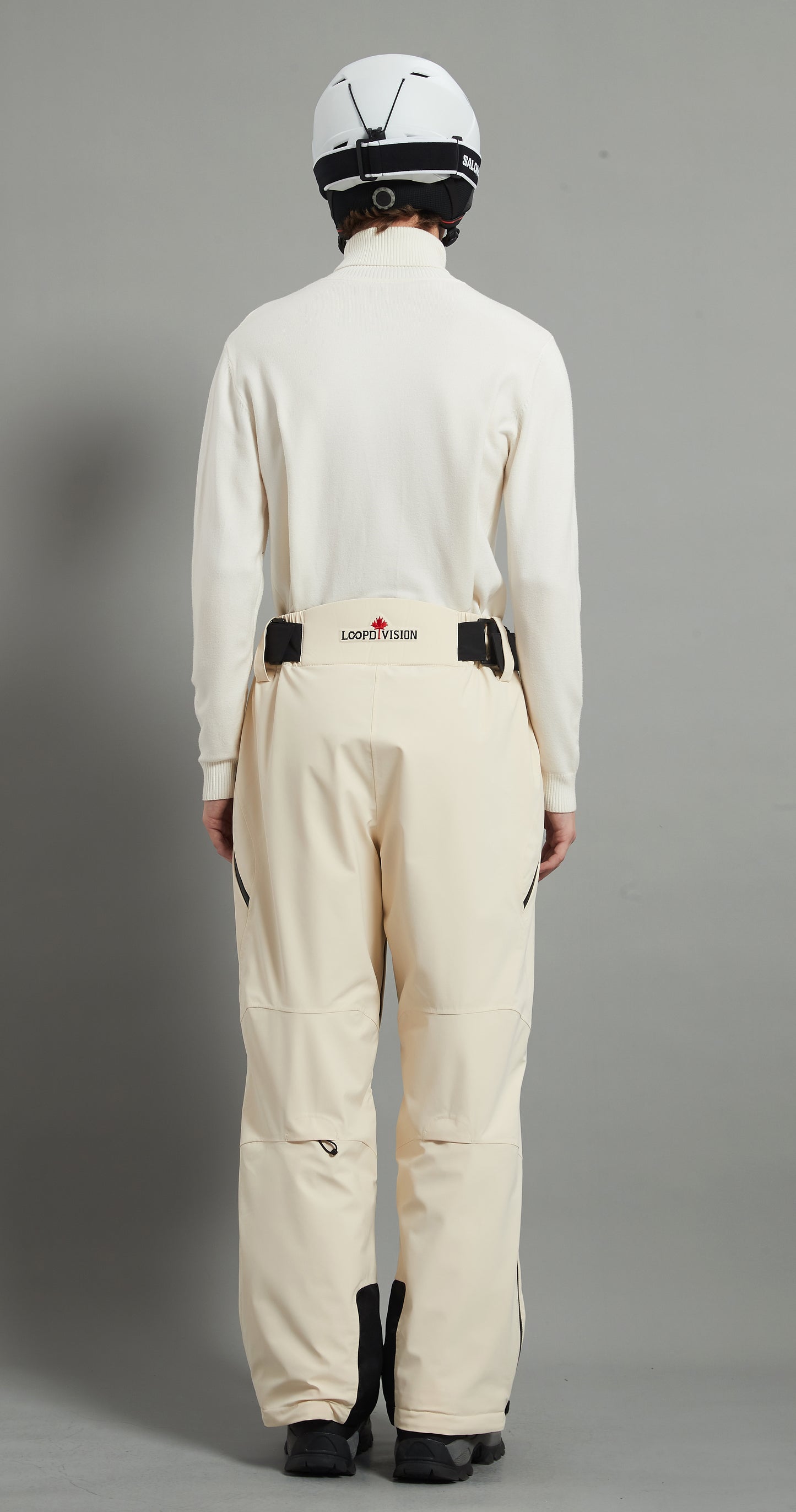 Whistler-M Men Ski Pant Insulated 3L Dermizax 20K Beige White