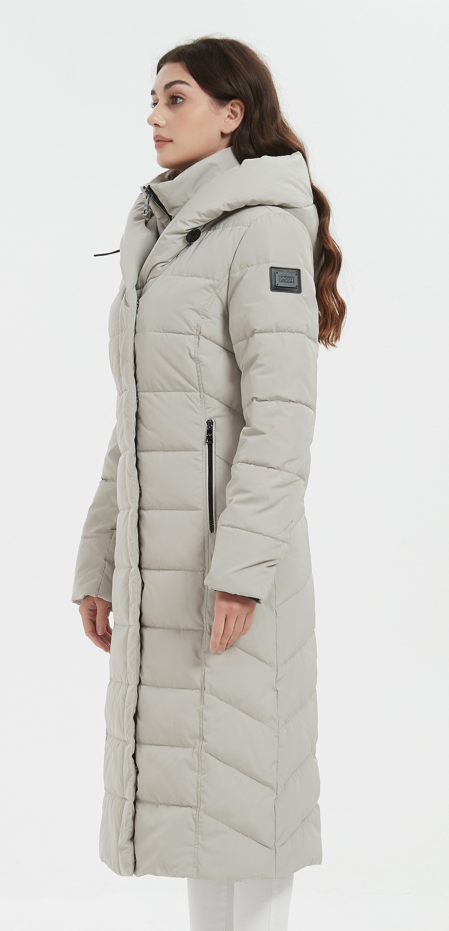 Mary Lady Insulated Jacket Light Grey
