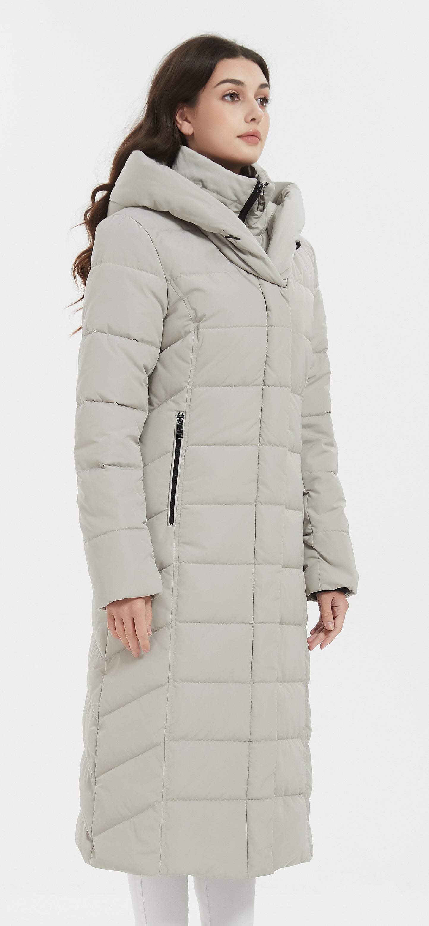 Mary Lady Insulated Jacket Light Grey