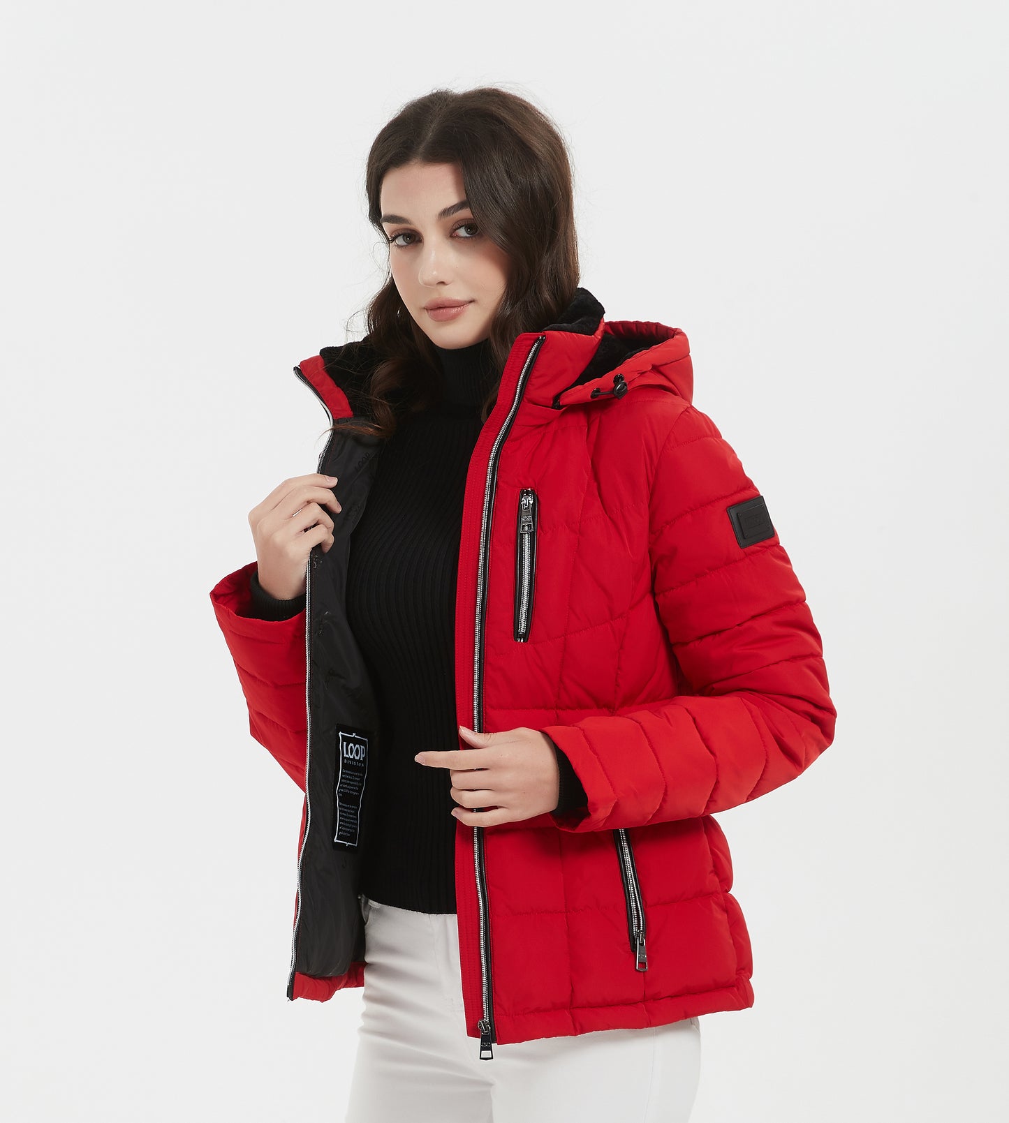 Ashley Lady Insulated Jacket Red