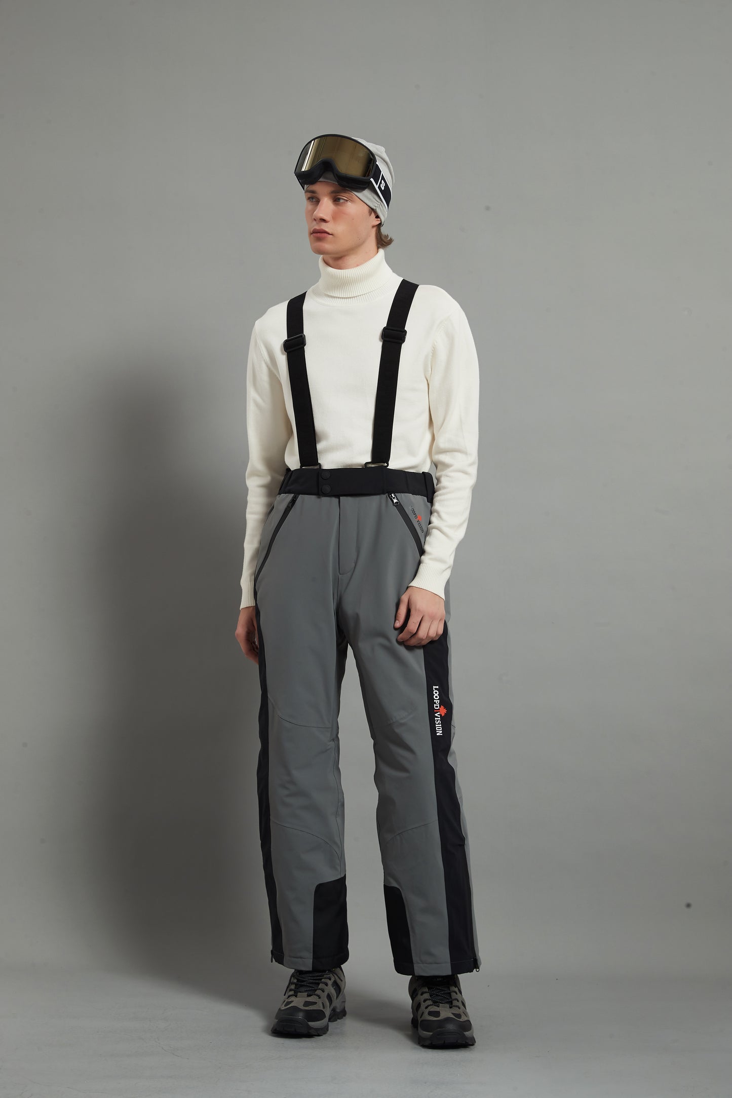 Bayview-M Man Ski Bib Pant Insulated Dermizax 20K Elephant grey