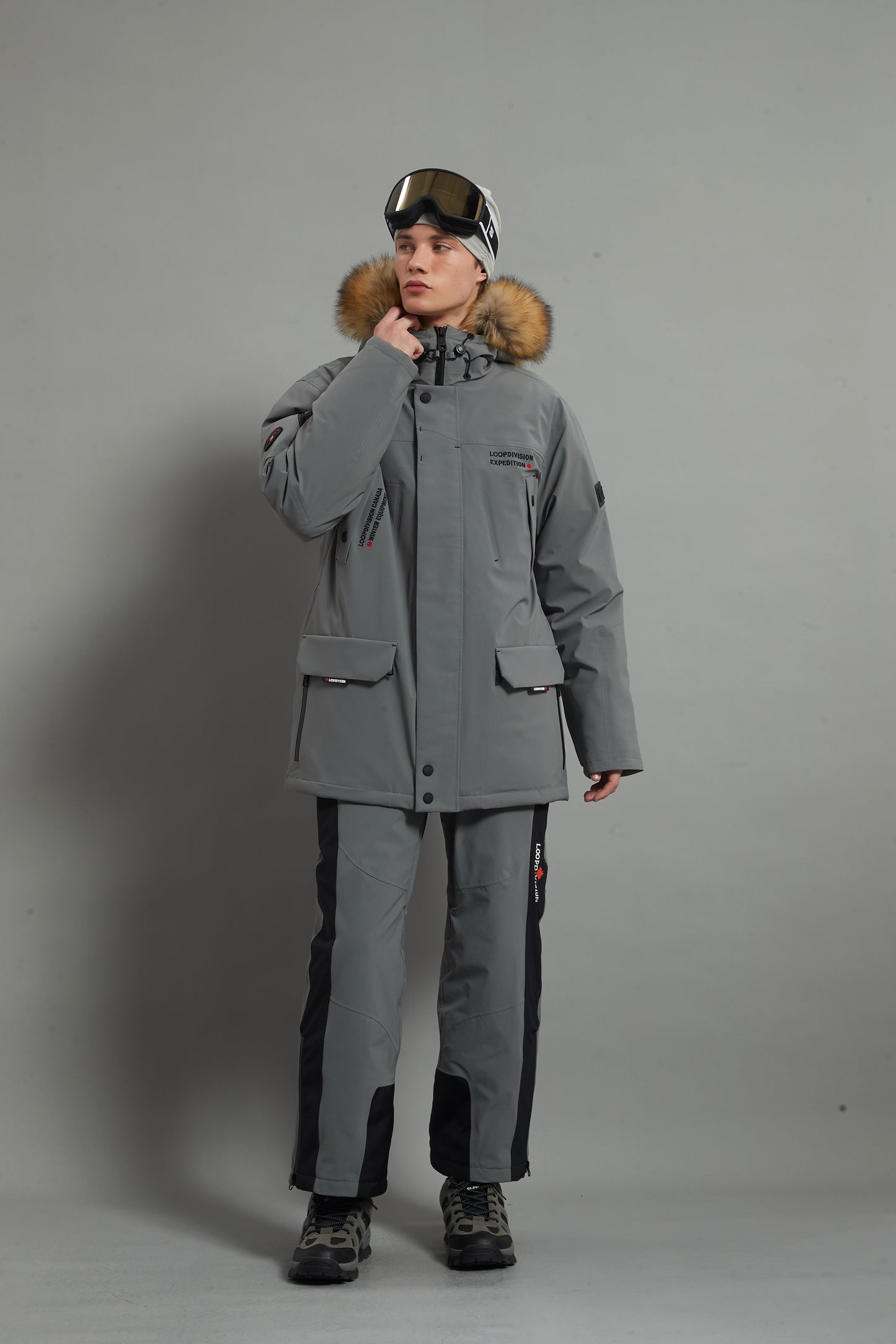 Landon Skidual Veste de ski isolée 3L Dermizax 20K marron pour homme