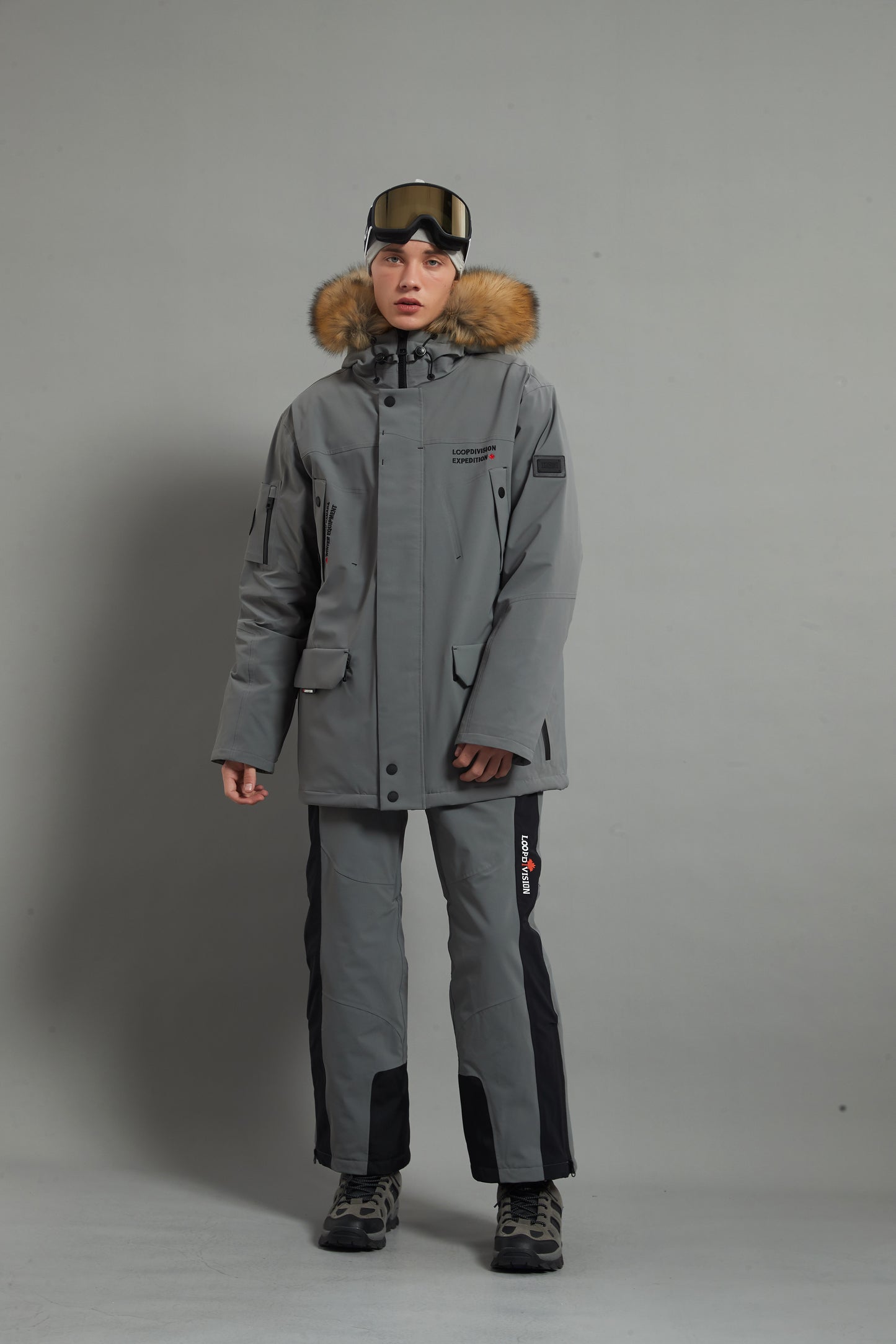 Landon Skidual Veste de ski isolée 3L Dermizax 20K marron pour homme