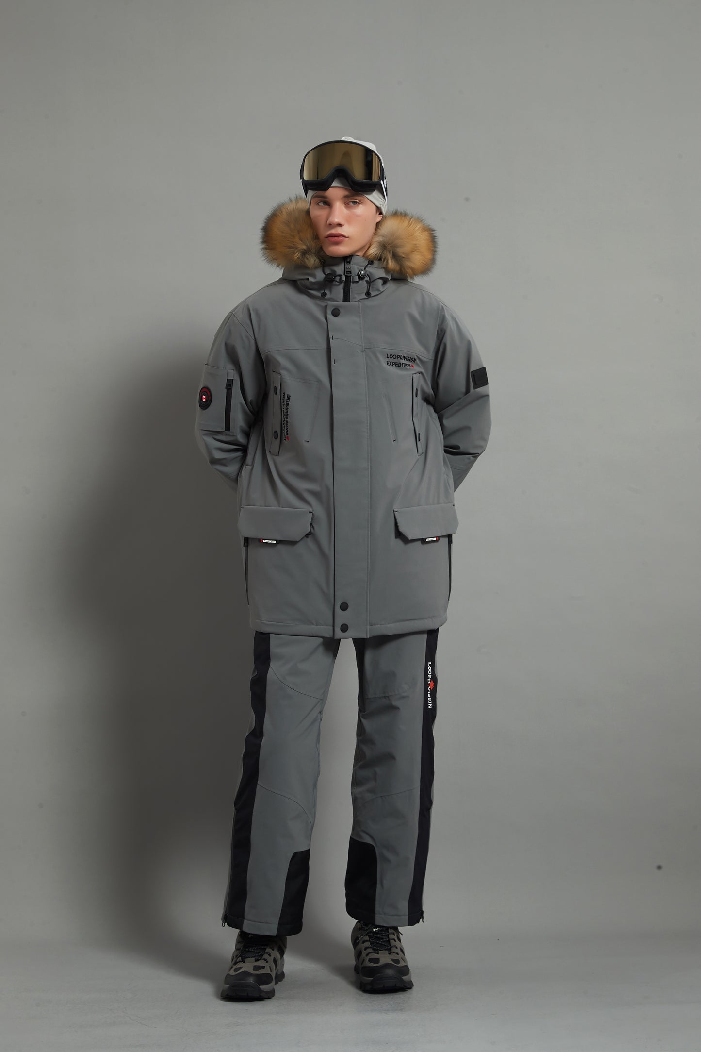 Landon Skidual Veste de ski isolée 3L Dermizax 20K marron pour homme