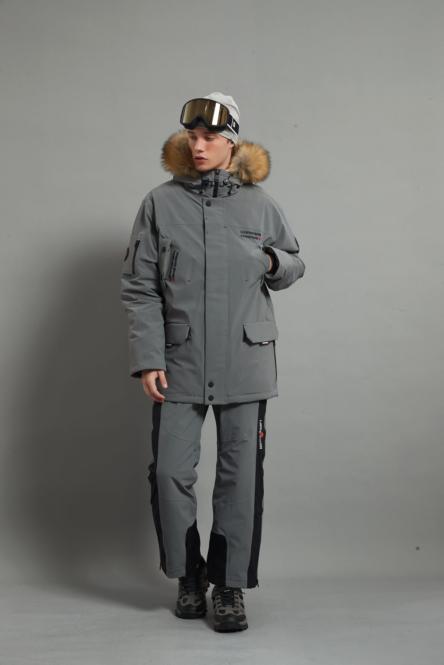 Landon Skidual Veste de ski isolée 3L Dermizax 20K marron pour homme