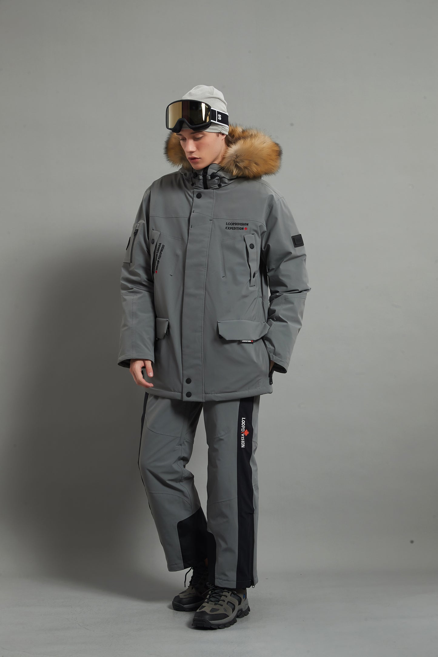 Landon Skidual Veste de ski isolée 3L Dermizax 20K marron pour homme